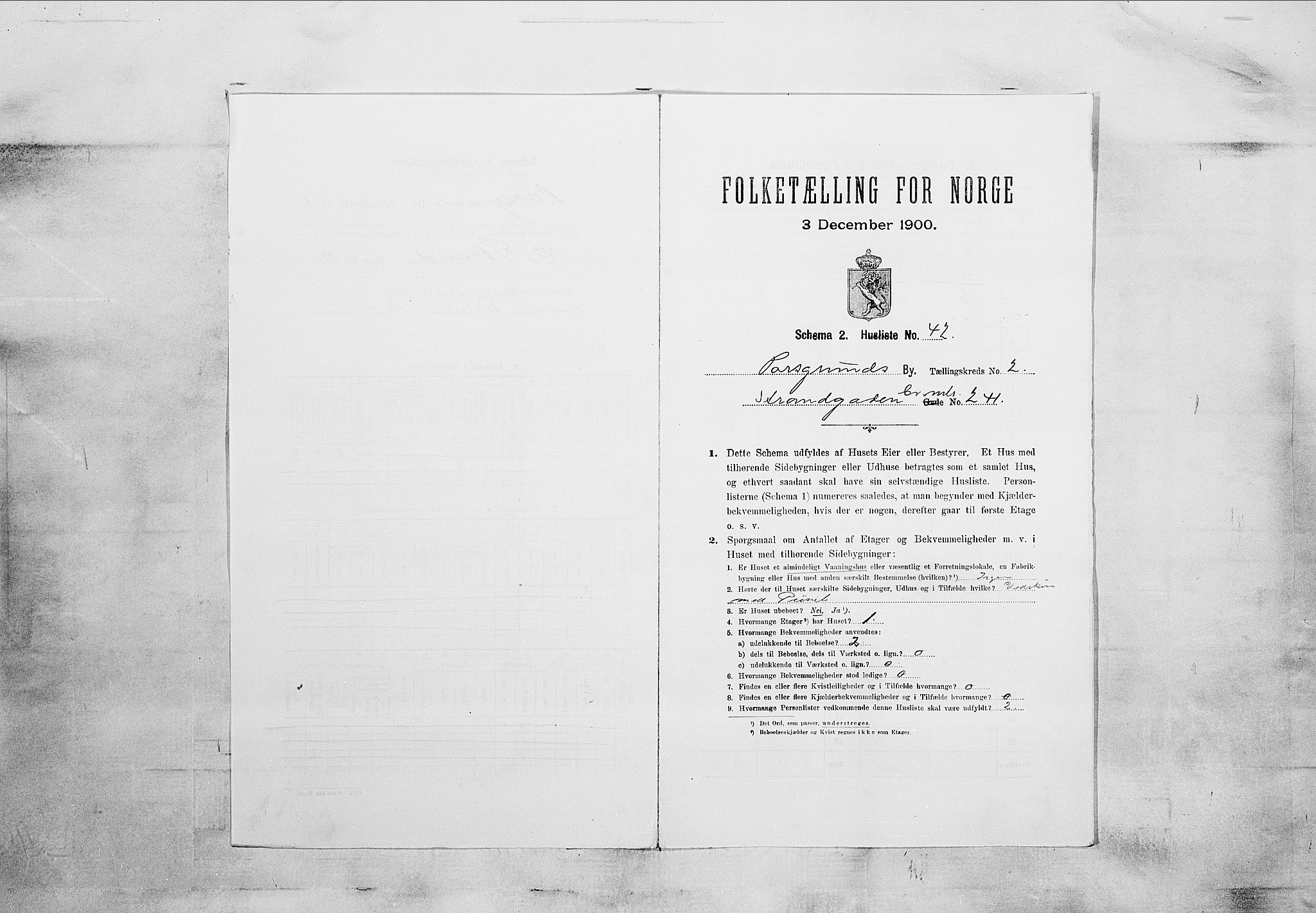 SAKO, 1900 census for Porsgrunn, 1900, p. 334