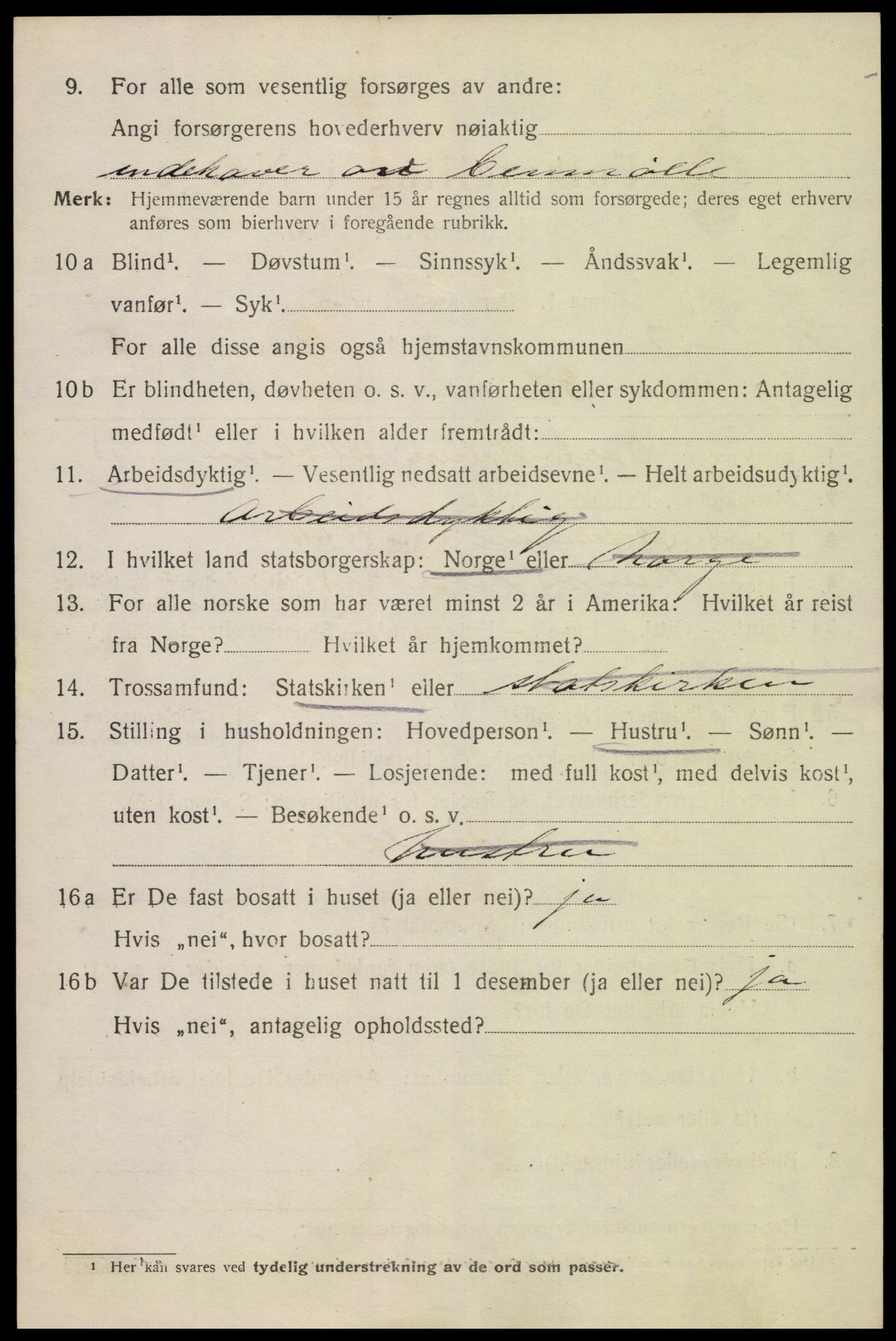 SAK, 1920 census for Flekkefjord, 1920, p. 5747