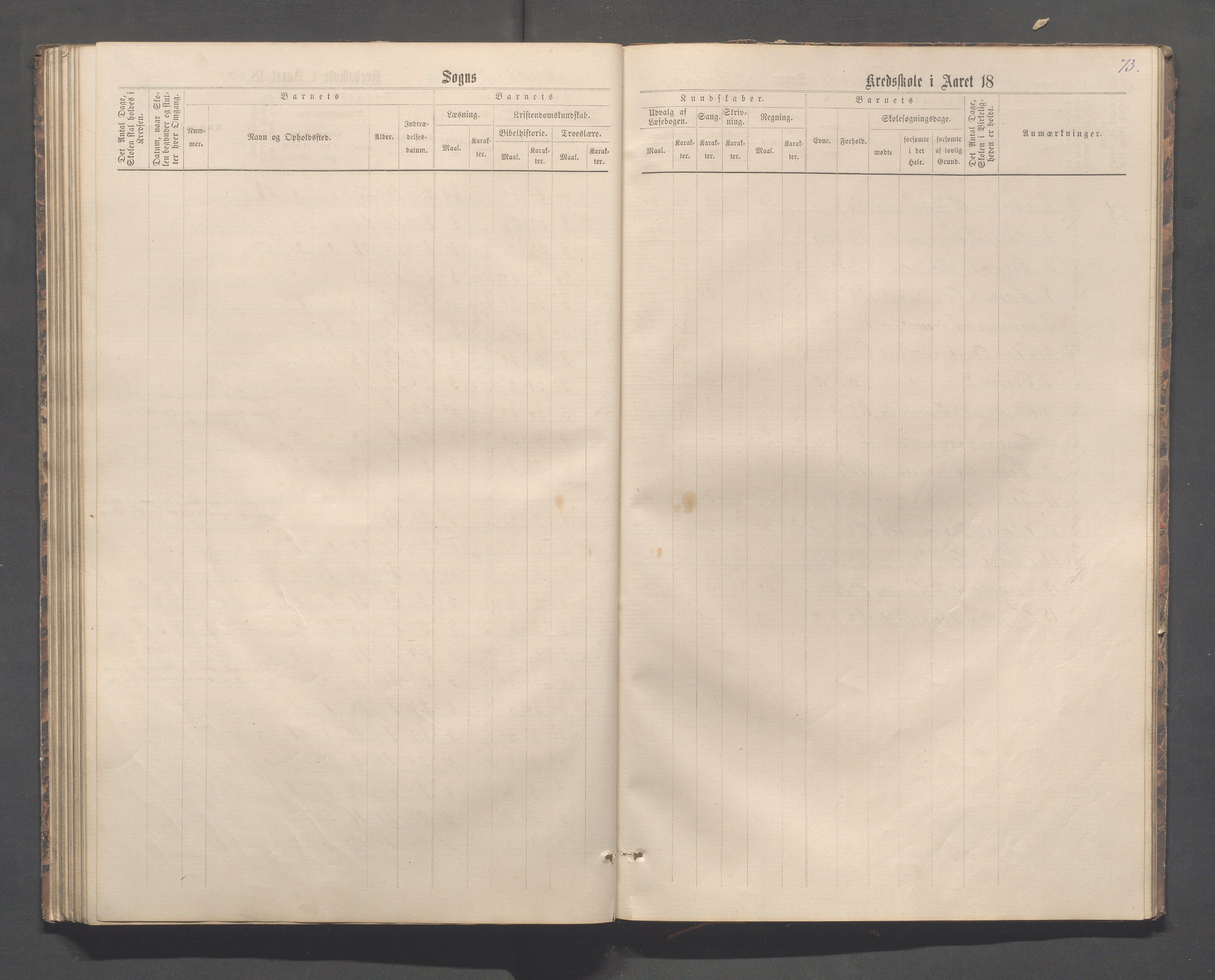 Sokndal kommune- Skolestyret/Skolekontoret, IKAR/K-101142/H/L0012: Skoleprotokoll - Løvås, Jøssingfjord, 1875-1885, p. 73