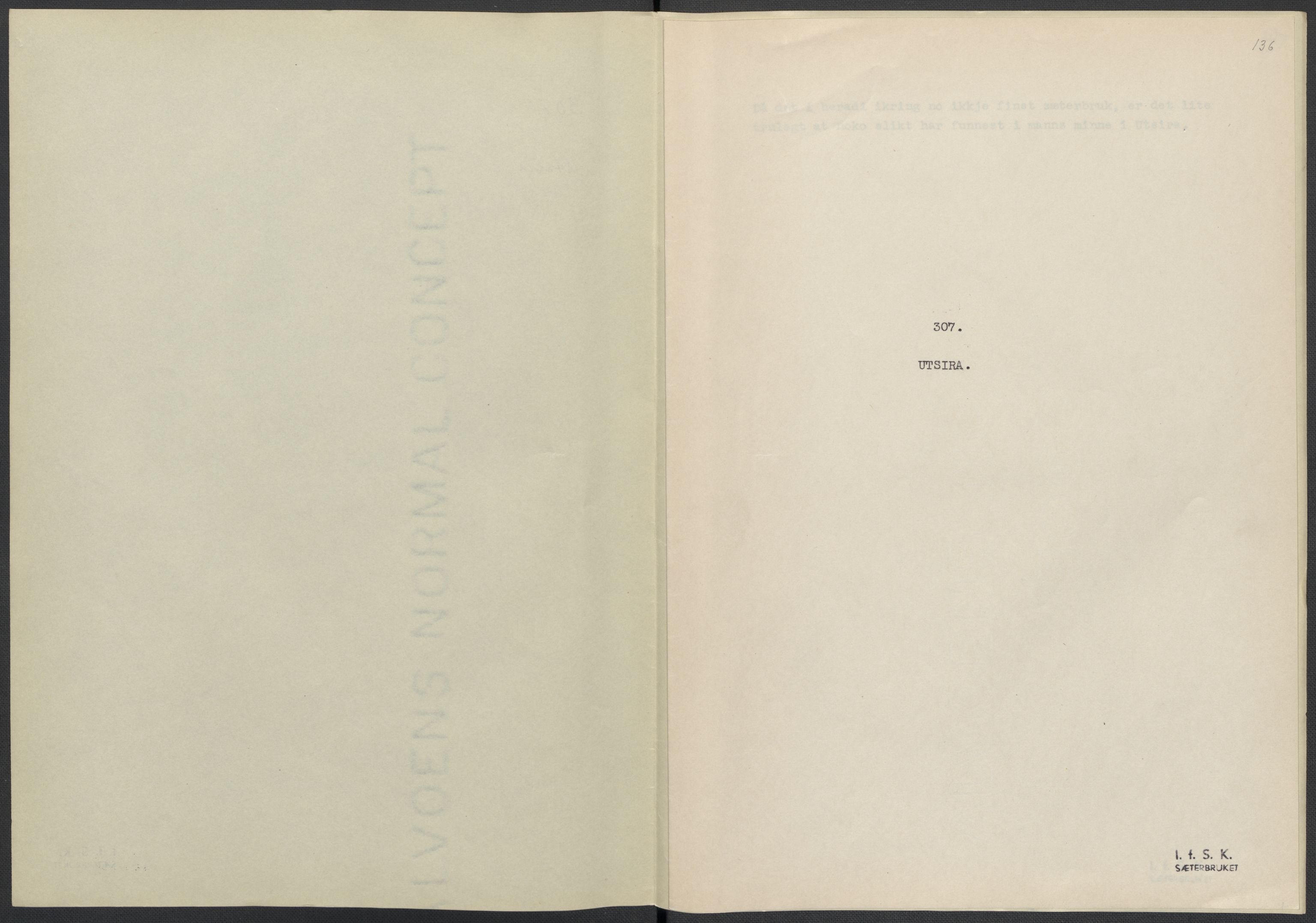 Instituttet for sammenlignende kulturforskning, AV/RA-PA-0424/F/Fc/L0009/0002: Eske B9: / Rogaland (perm XXIII), 1932-1938, p. 136