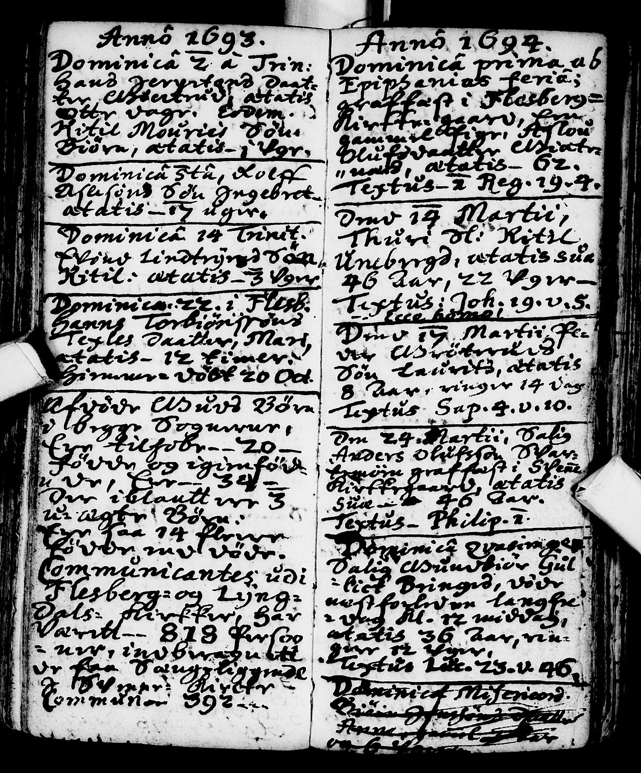 Flesberg kirkebøker, SAKO/A-18/F/Fa/L0001: Parish register (official) no. I 1, 1688-1725