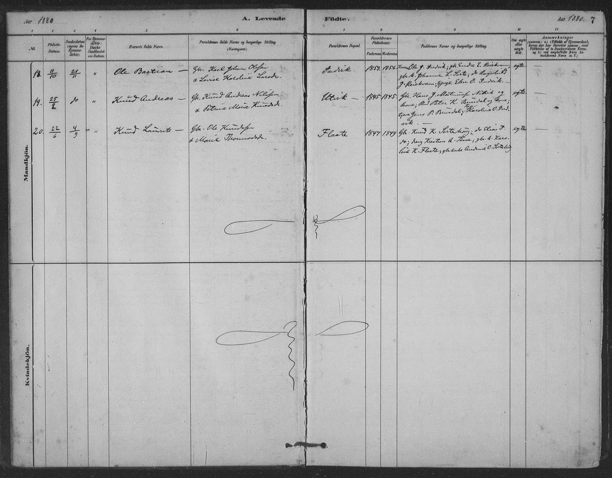 Ministerialprotokoller, klokkerbøker og fødselsregistre - Møre og Romsdal, AV/SAT-A-1454/524/L0356: Parish register (official) no. 524A08, 1880-1899, p. 7