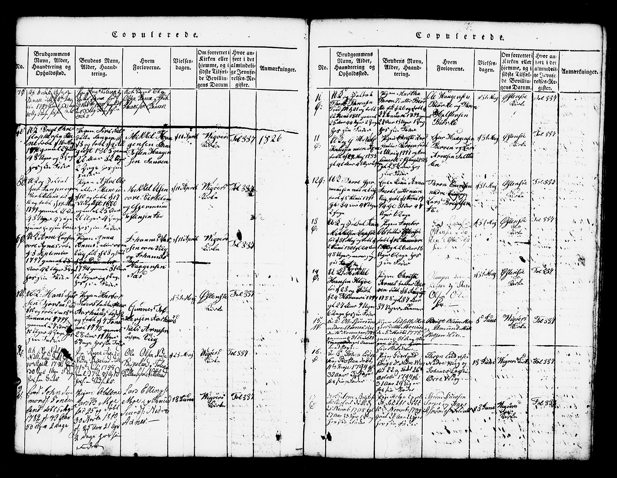 Kvam sokneprestembete, SAB/A-76201/H/Haa: Parish register (official) no. A 6, 1818-1832, p. 196