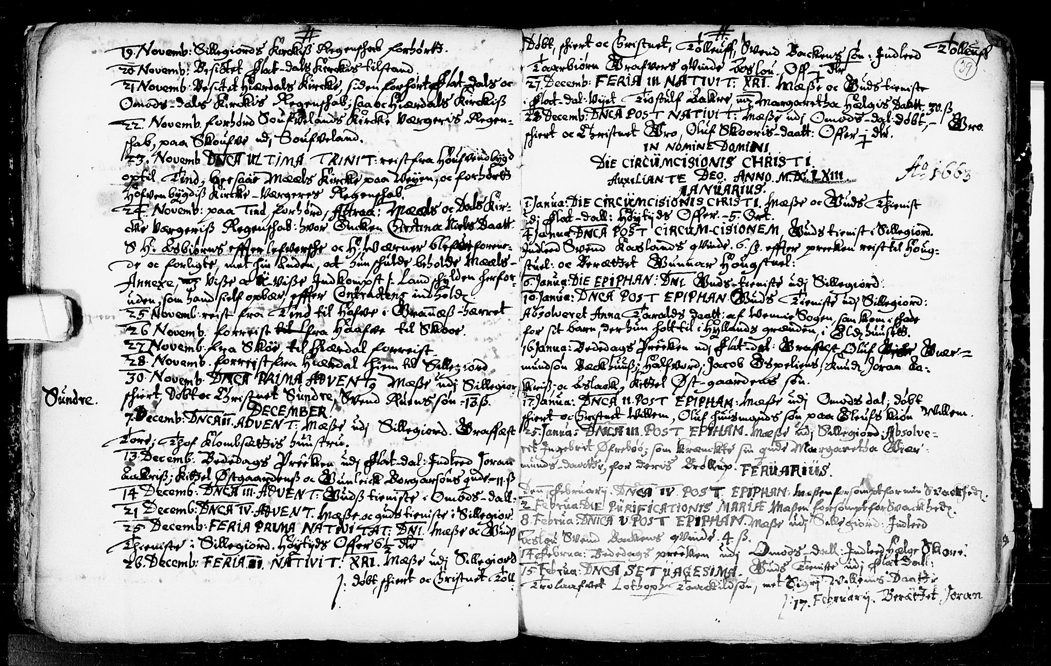 Seljord kirkebøker, SAKO/A-20/F/Fa/L0001: Parish register (official) no. I 1, 1654-1686, p. 39