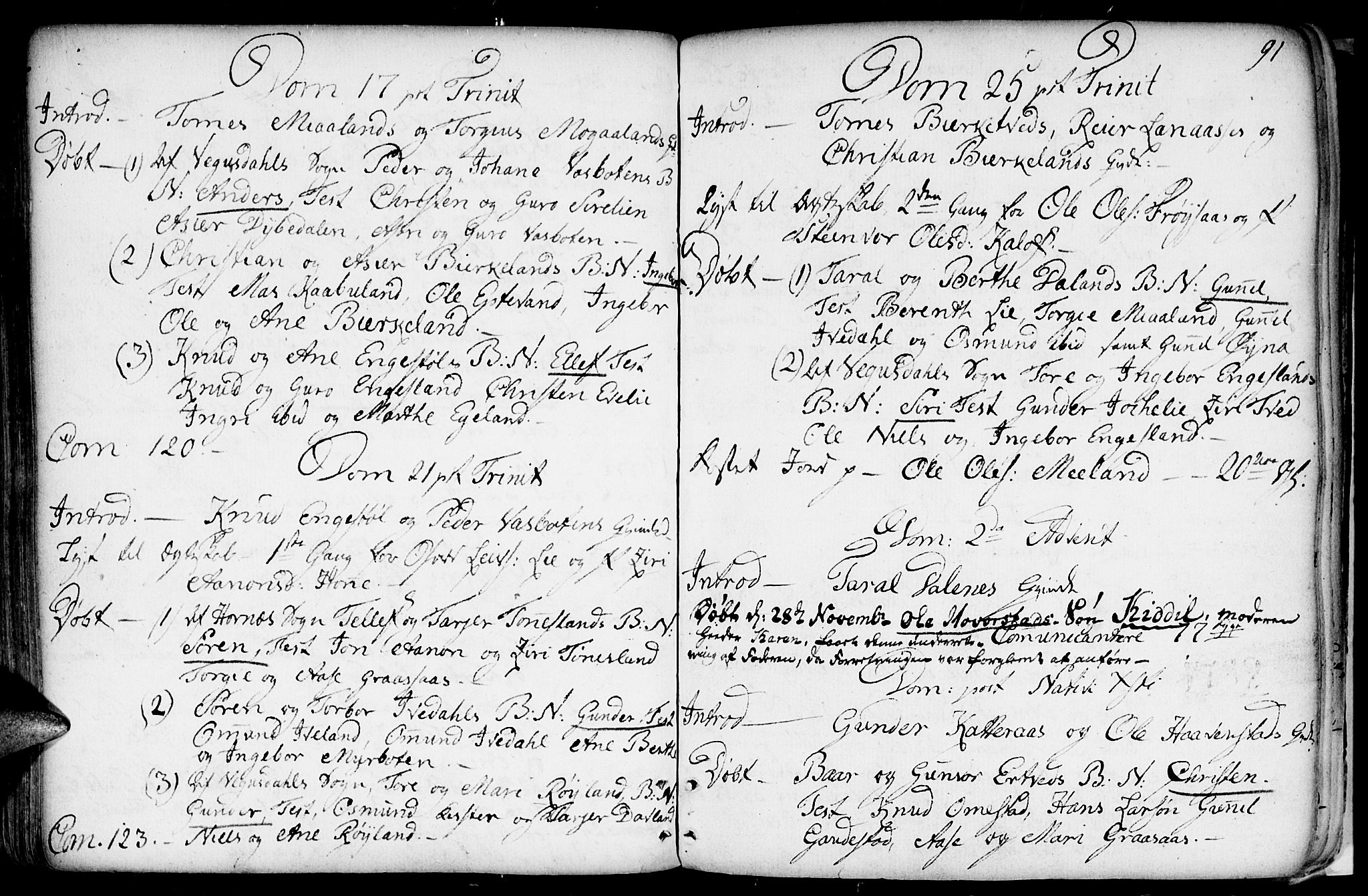 Evje sokneprestkontor, AV/SAK-1111-0008/F/Fa/Fac/L0002: Parish register (official) no. A 2, 1765-1816, p. 91