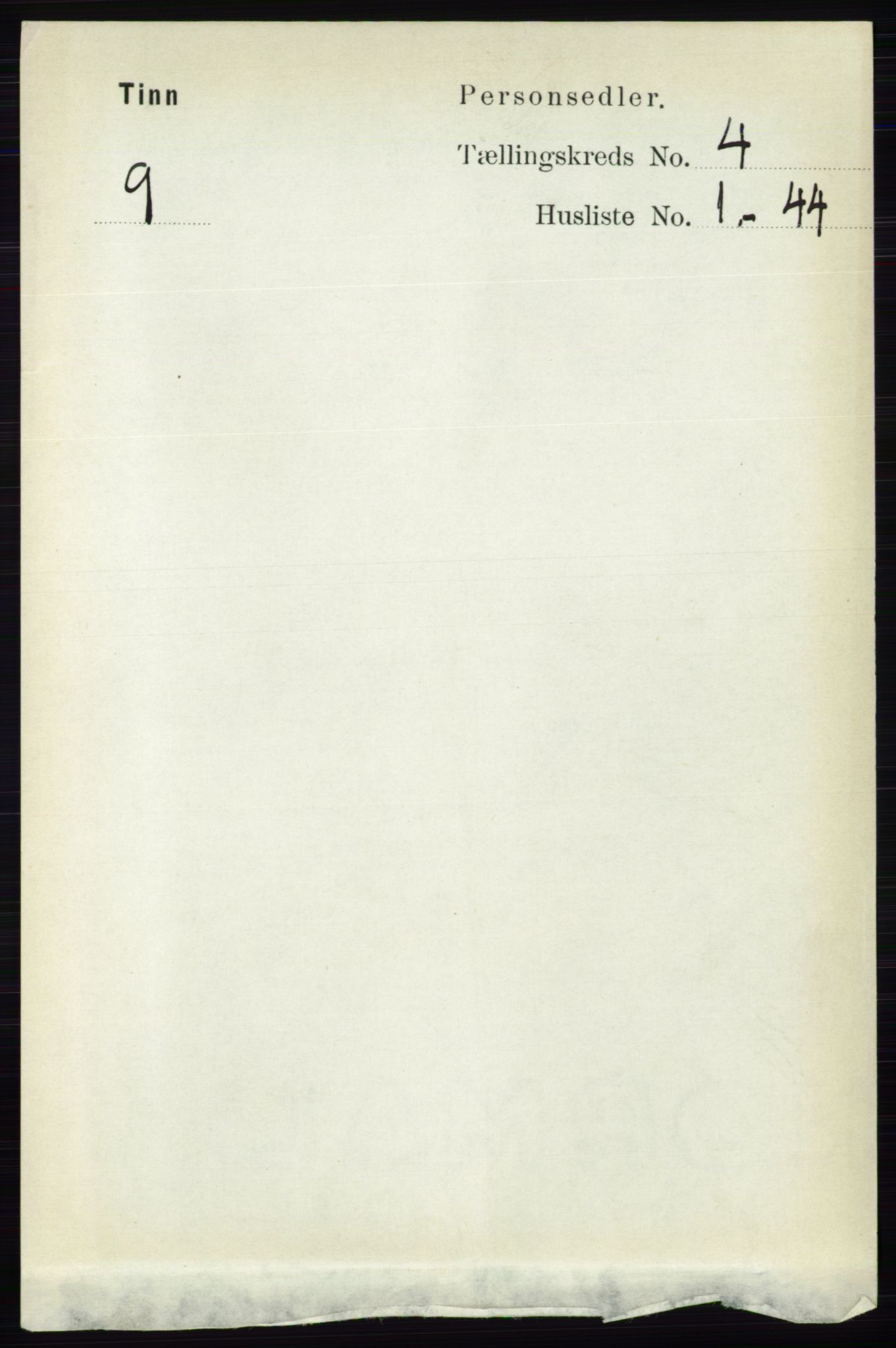 RA, 1891 census for 0826 Tinn, 1891, p. 723