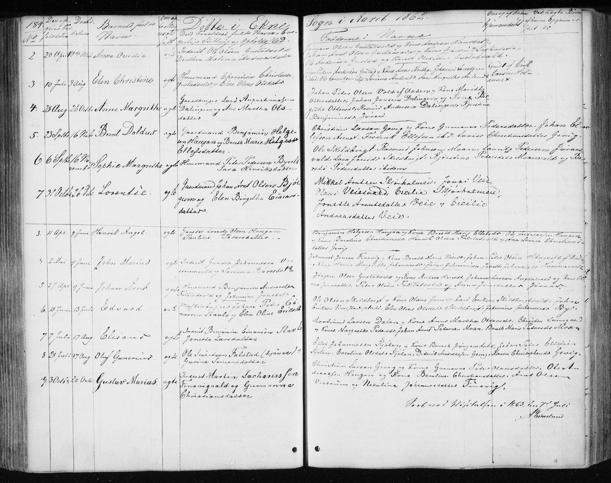Ministerialprotokoller, klokkerbøker og fødselsregistre - Nord-Trøndelag, SAT/A-1458/717/L0154: Parish register (official) no. 717A07 /3, 1850-1862, p. 184