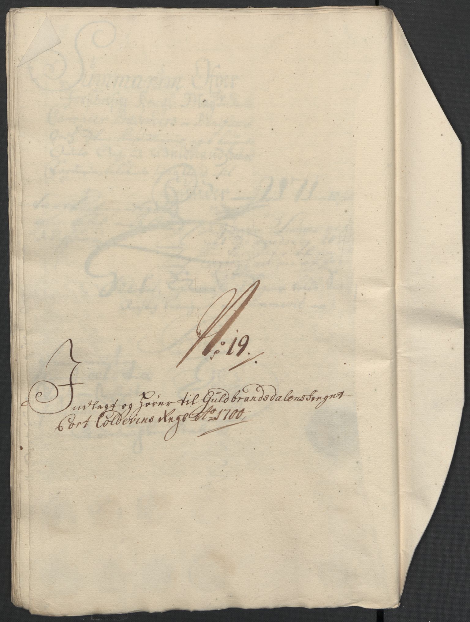 Rentekammeret inntil 1814, Reviderte regnskaper, Fogderegnskap, RA/EA-4092/R17/L1173: Fogderegnskap Gudbrandsdal, 1700, p. 194