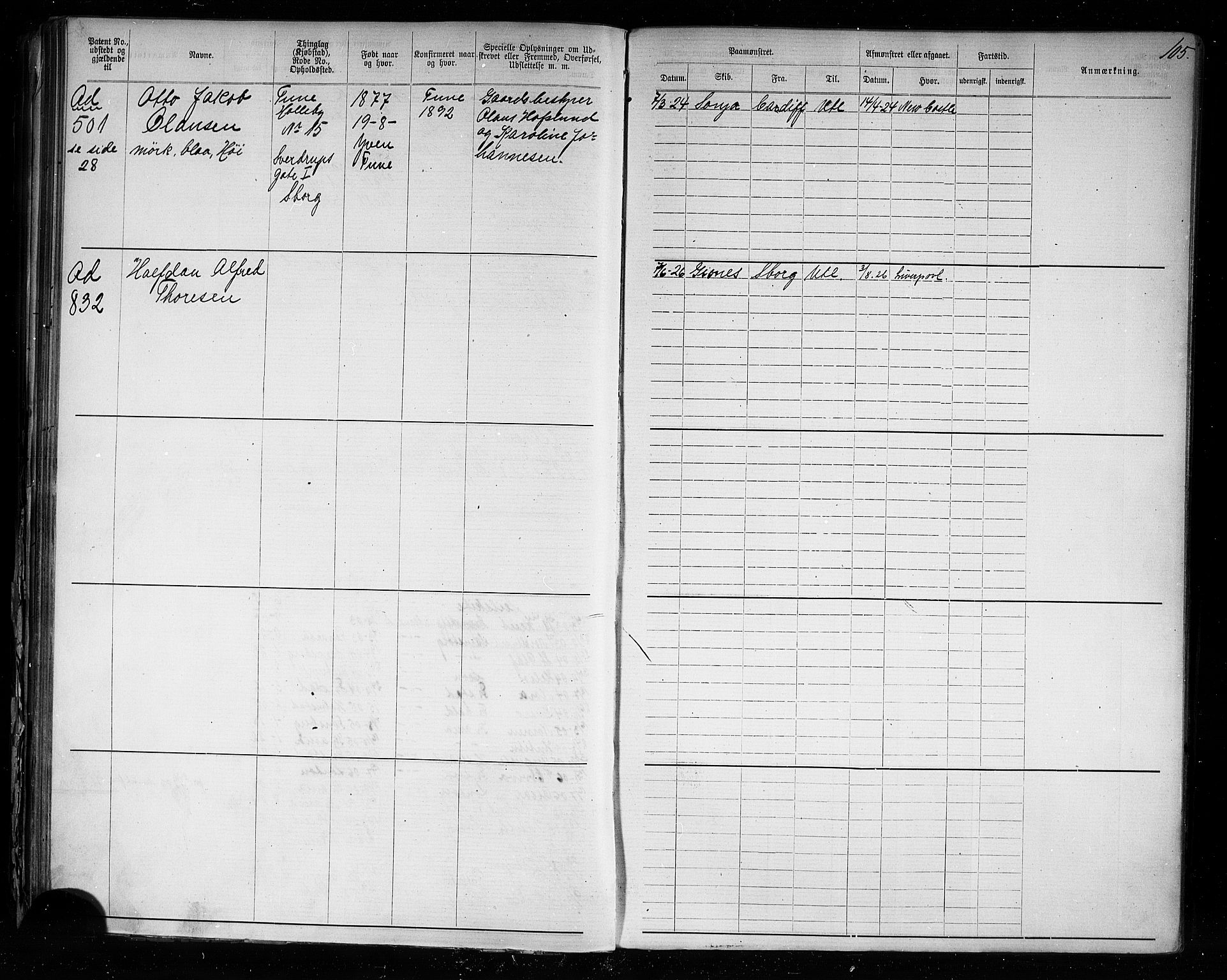 Sarpsborg mønstringskontor, AV/SAO-A-10569c/F/Fc/Fca/L0005: Annotasjonsrulle, 1881-1913, p. 111