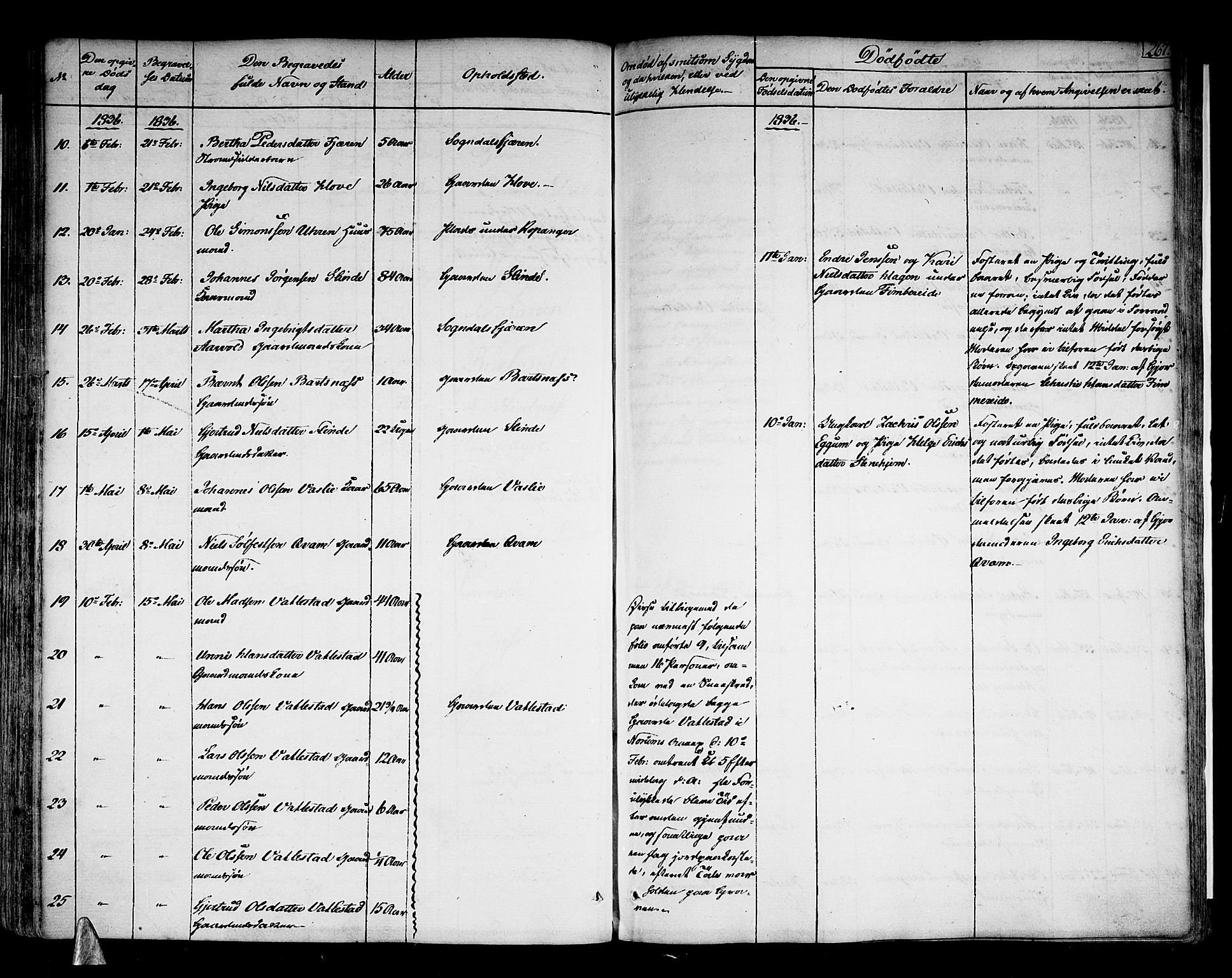 Sogndal sokneprestembete, SAB/A-81301/H/Haa/Haaa/L0010: Parish register (official) no. A 10, 1821-1838, p. 267