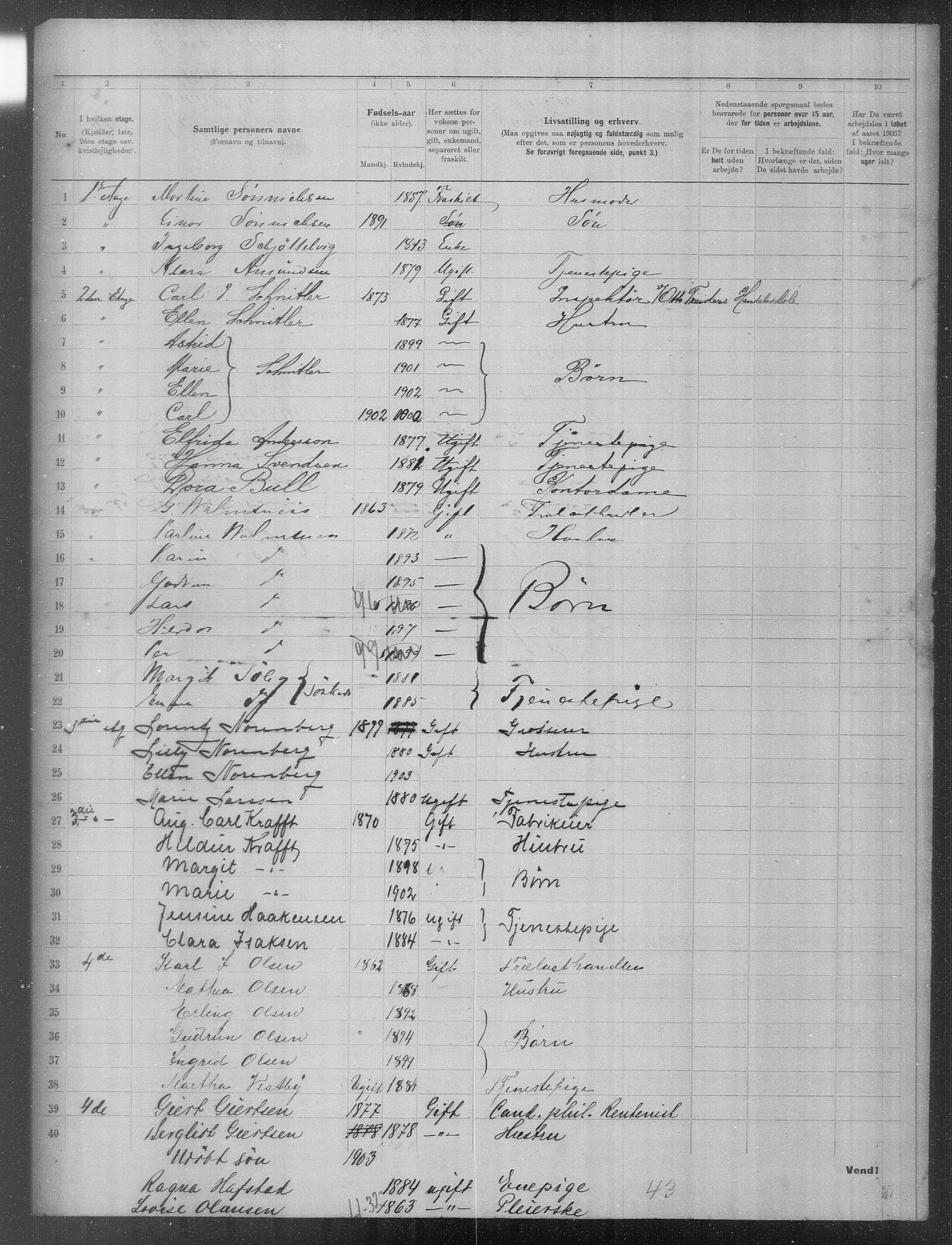 OBA, Municipal Census 1903 for Kristiania, 1903, p. 22093