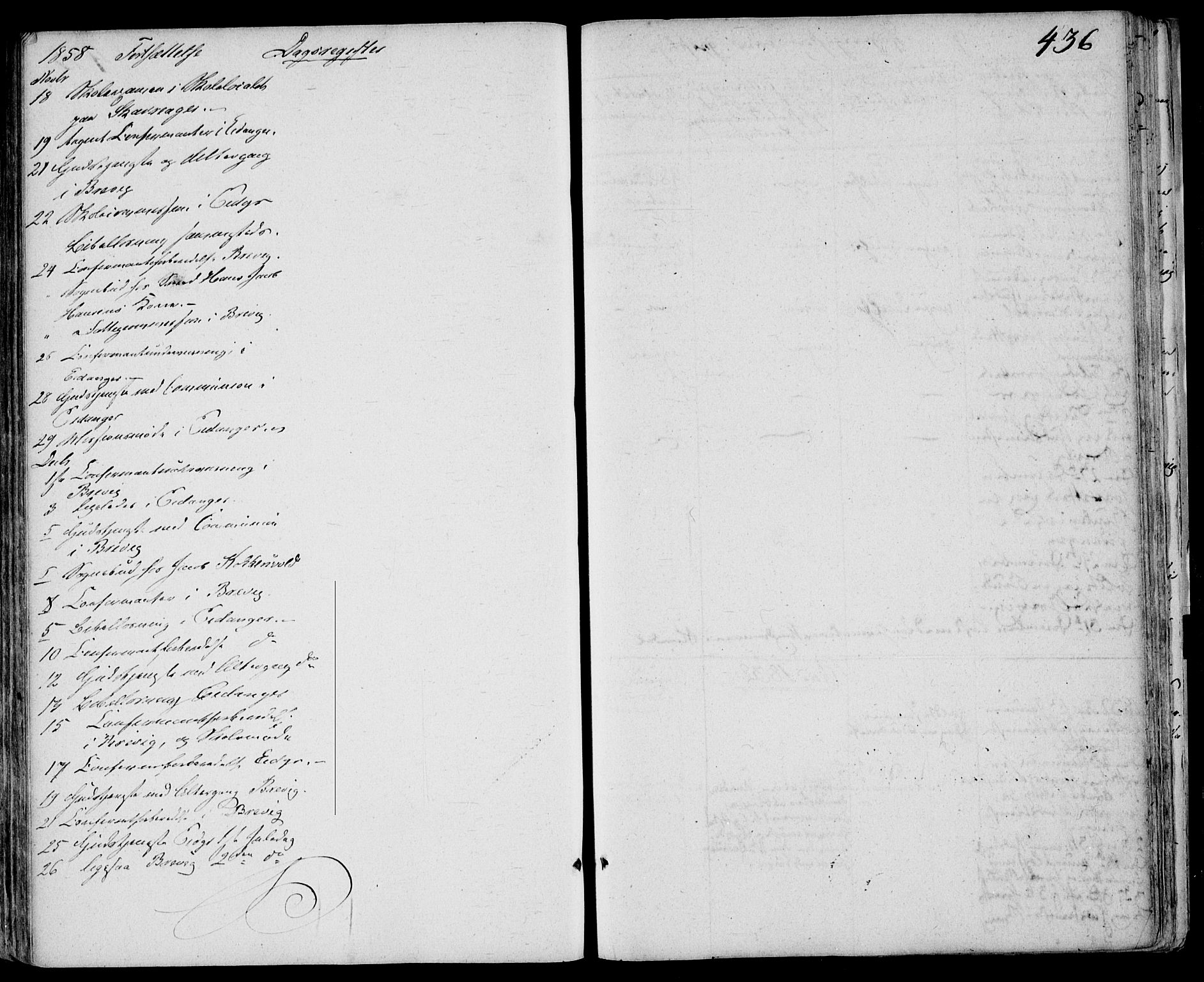 Eidanger kirkebøker, SAKO/A-261/F/Fa/L0008: Parish register (official) no. 8, 1831-1858, p. 436