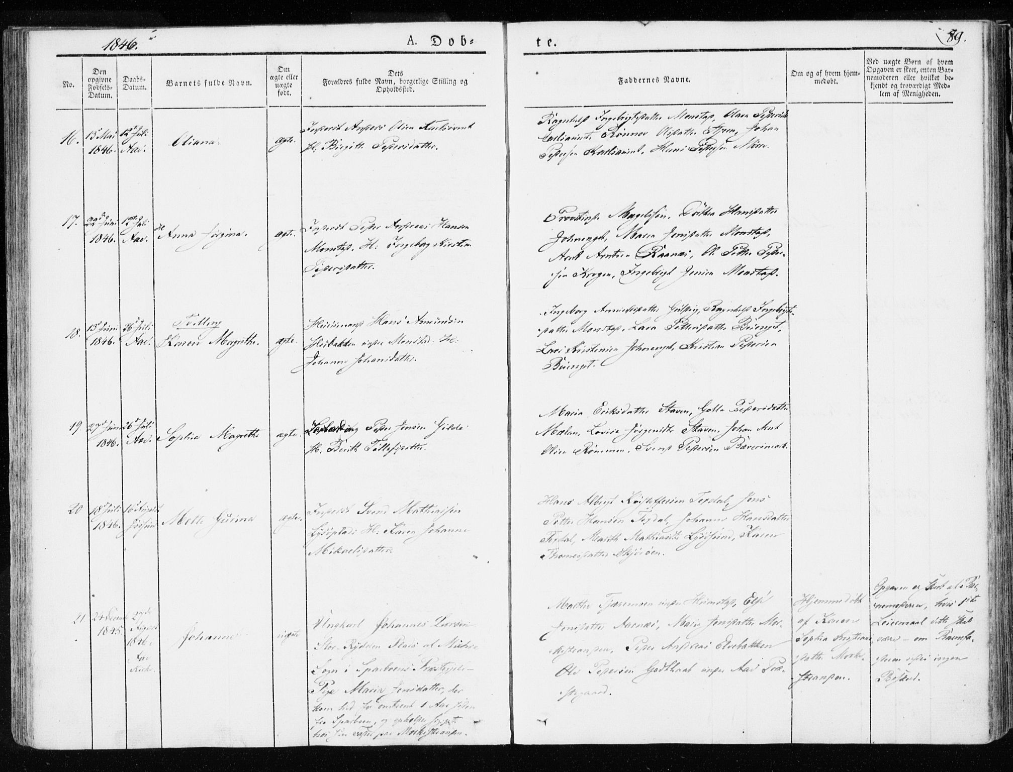 Ministerialprotokoller, klokkerbøker og fødselsregistre - Sør-Trøndelag, SAT/A-1456/655/L0676: Parish register (official) no. 655A05, 1830-1847, p. 89