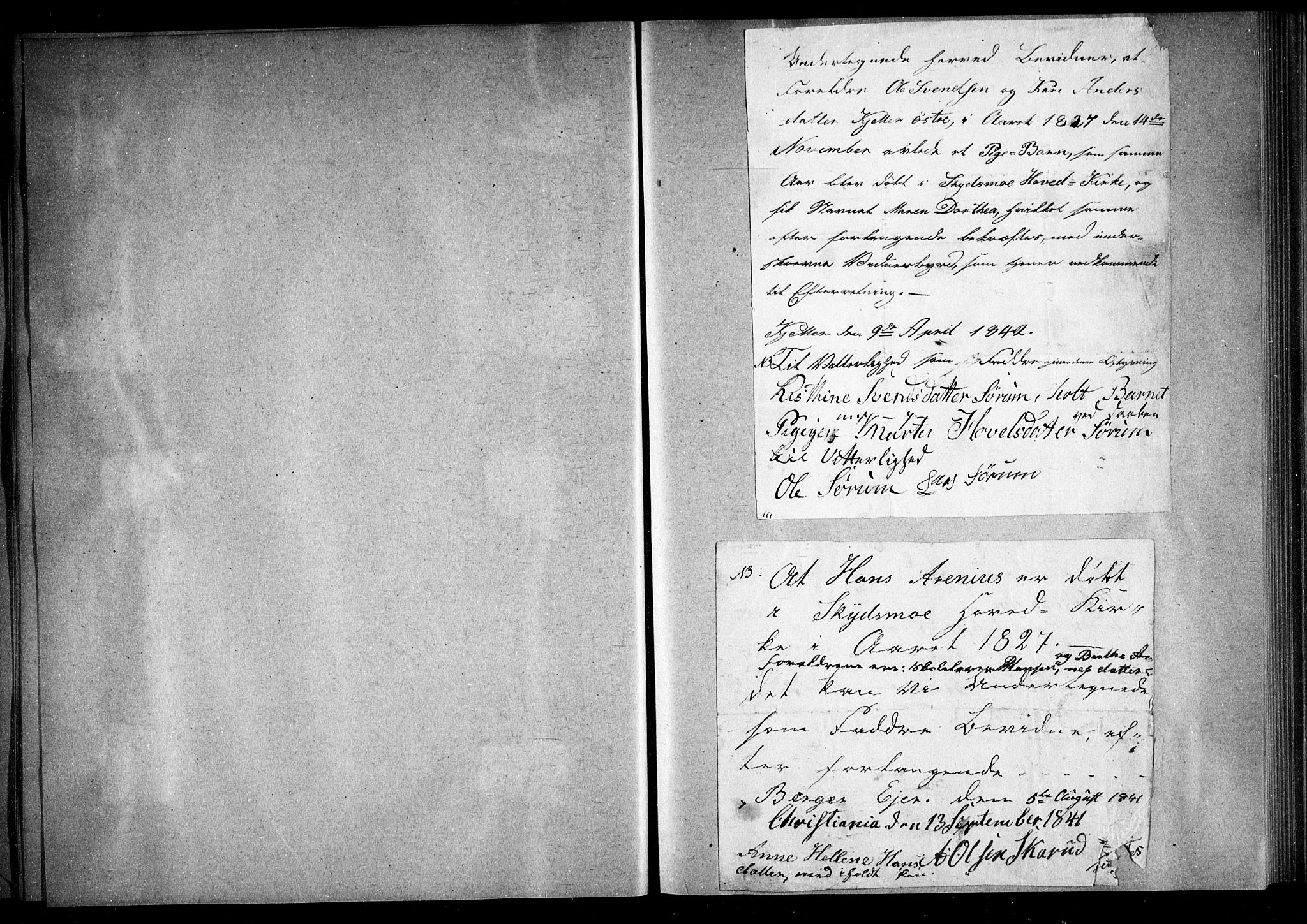 Skedsmo prestearkiv, AV/SAO-A-10033/O/Oa/L0001: Other parish register no. 1, 1825-1829