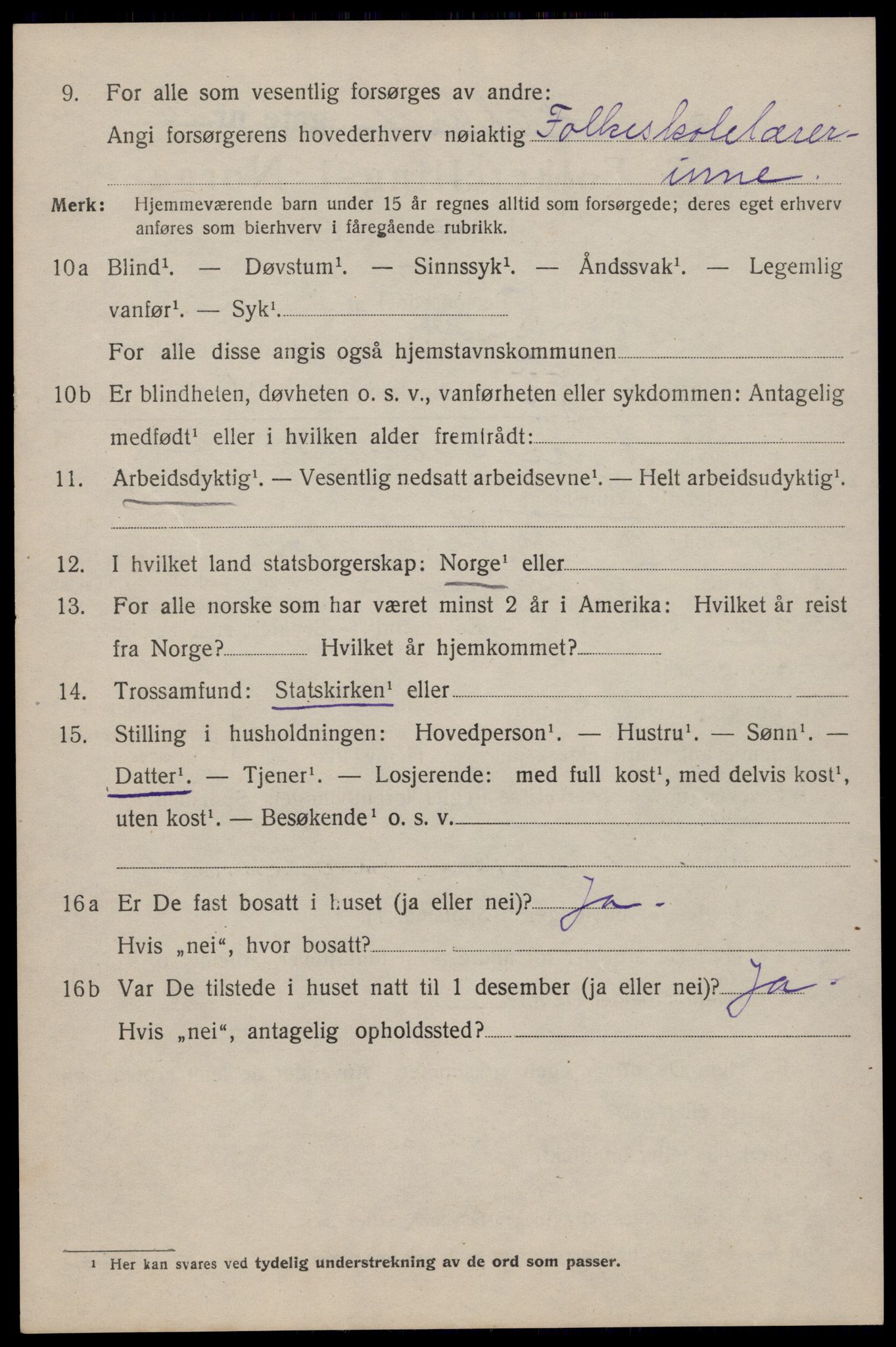 SAT, 1920 census for Trondheim, 1920, p. 98443