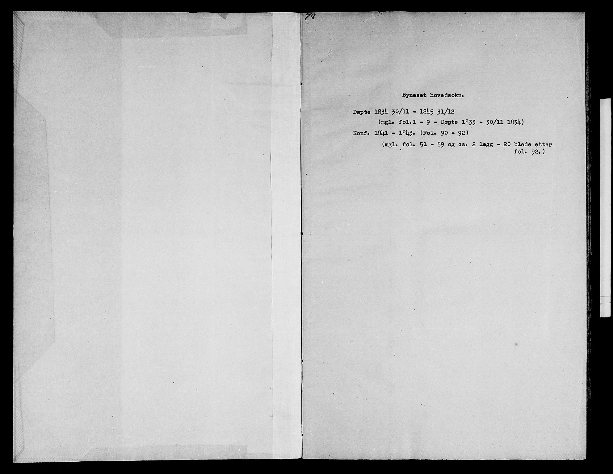 Ministerialprotokoller, klokkerbøker og fødselsregistre - Sør-Trøndelag, SAT/A-1456/612/L0386: Parish register (copy) no. 612C02, 1834-1845