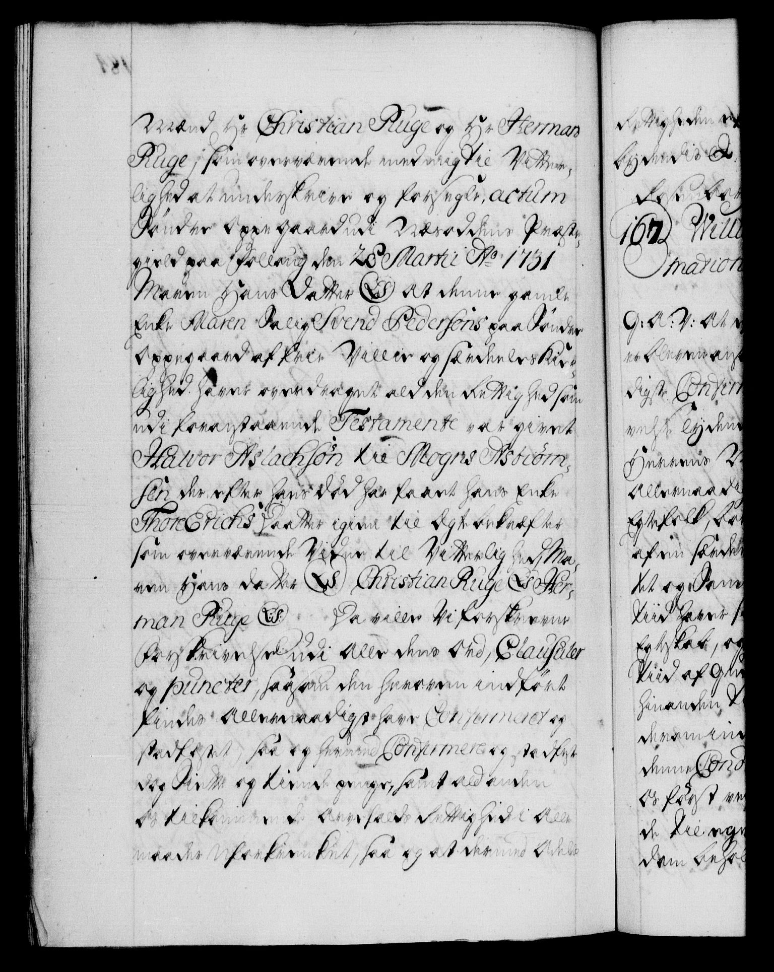 Danske Kanselli 1572-1799, AV/RA-EA-3023/F/Fc/Fca/Fcaa/L0027: Norske registre, 1730-1732, p. 184b