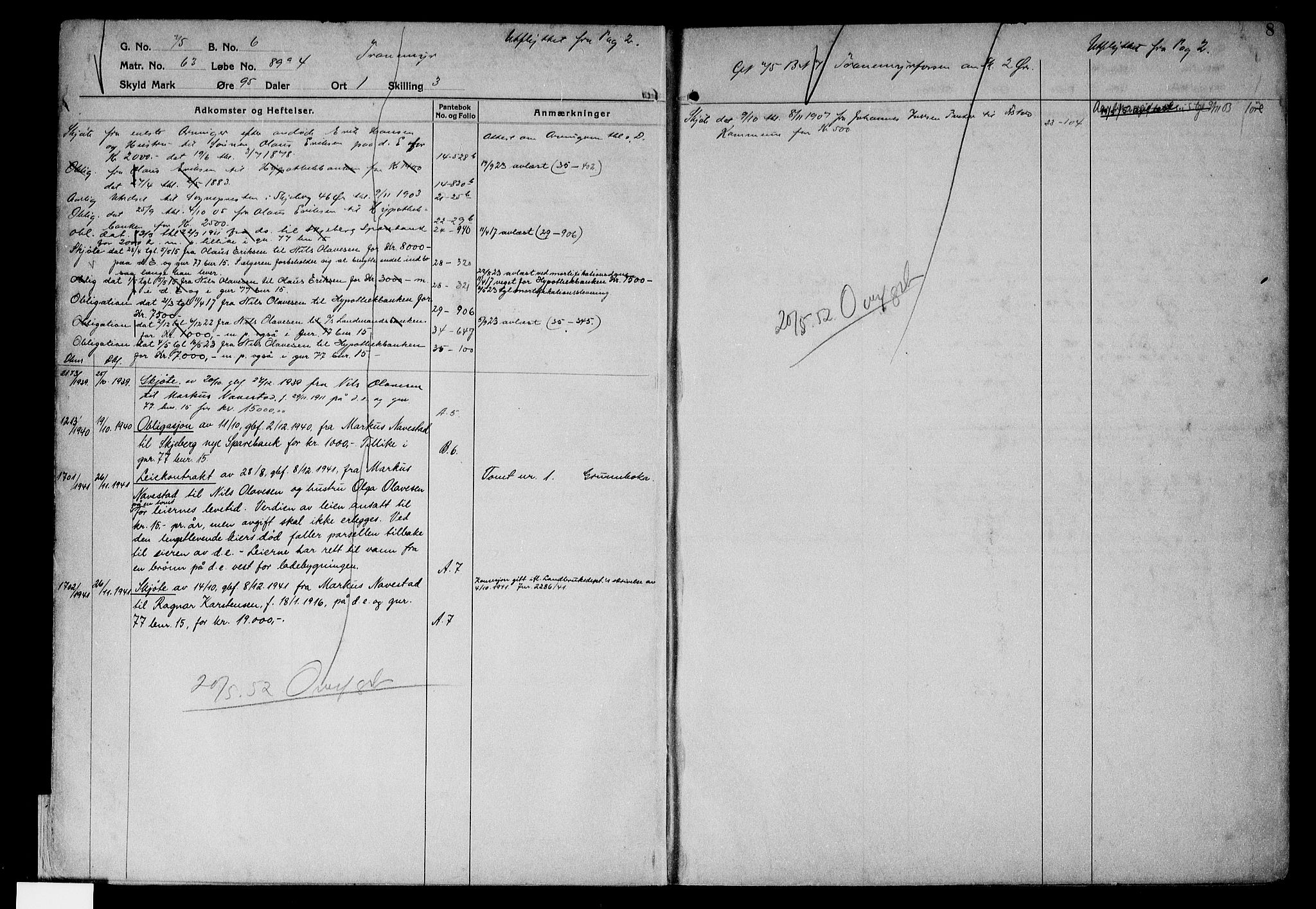 Tune sorenskriveri, AV/SAO-A-10470/G/Ga/Gab/Gabf/L0002a: Mortgage register no. VI 2a, 1910-1953, p. 8