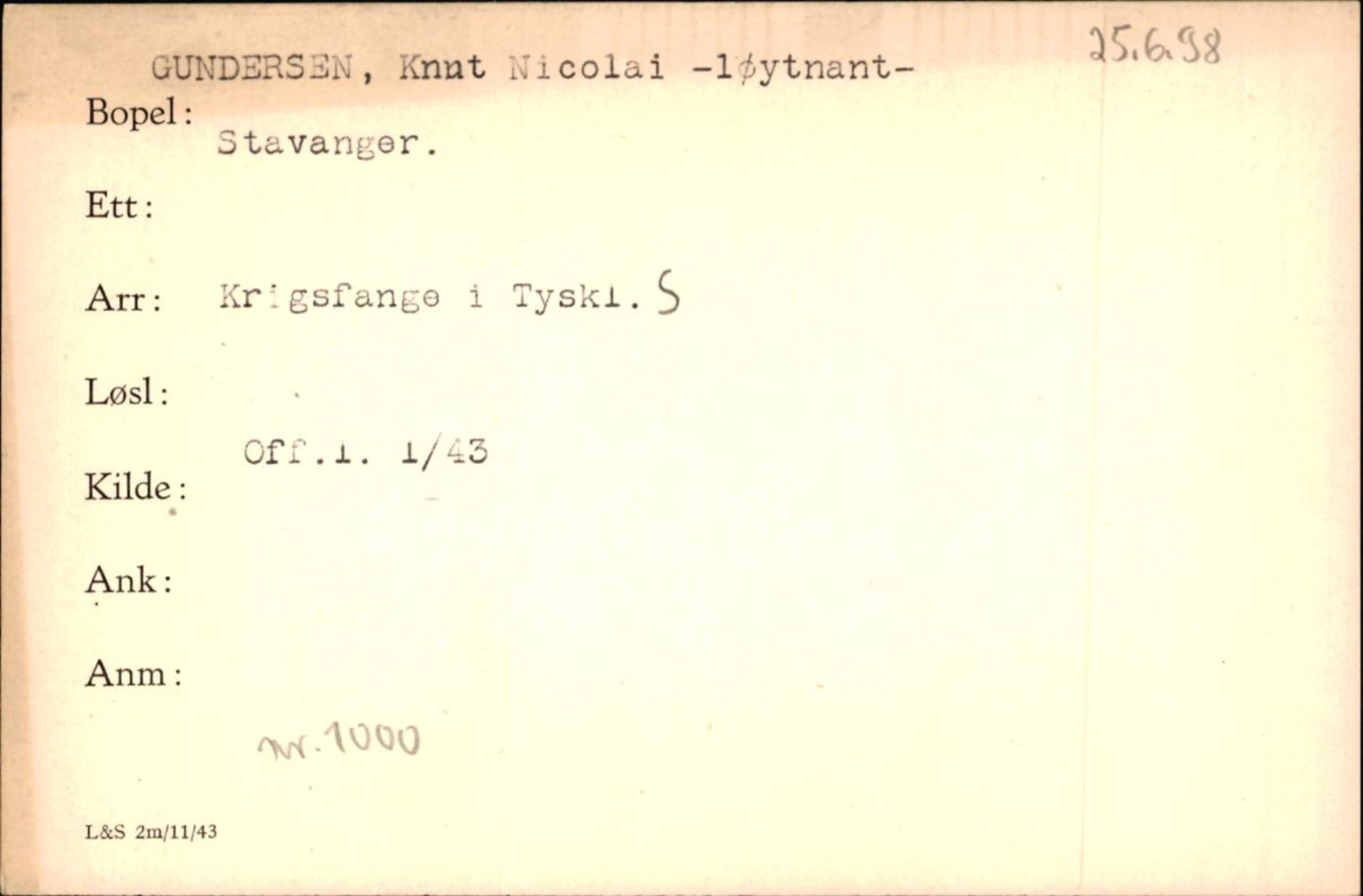 Forsvaret, Forsvarets krigshistoriske avdeling, AV/RA-RAFA-2017/Y/Yf/L0200: II-C-11-2102  -  Norske krigsfanger i Tyskland, 1940-1945, p. 339