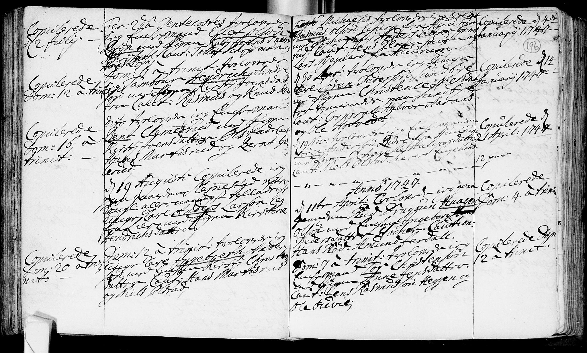 Røyken kirkebøker, SAKO/A-241/F/Fa/L0002: Parish register (official) no. 2, 1731-1782, p. 196