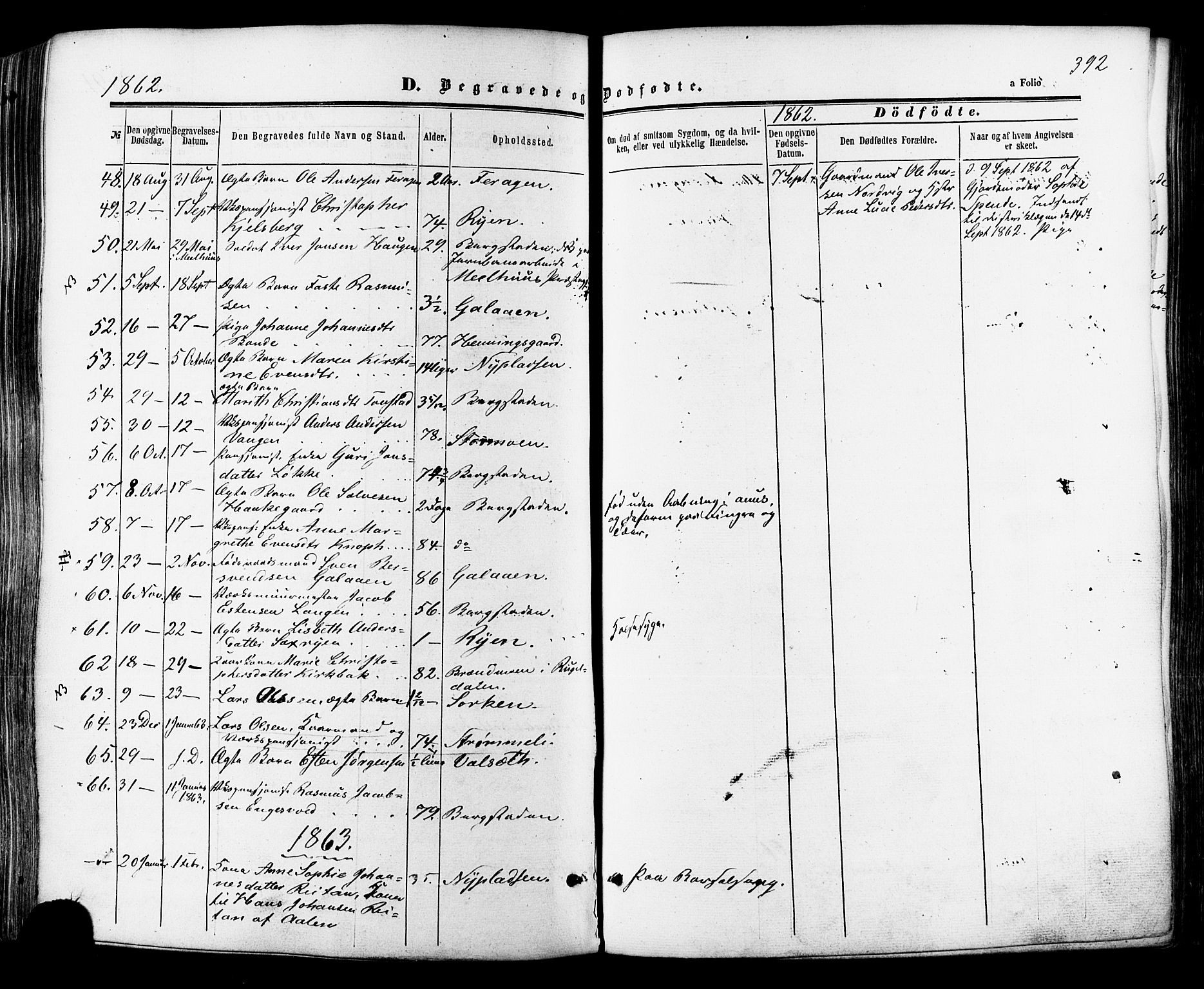 Ministerialprotokoller, klokkerbøker og fødselsregistre - Sør-Trøndelag, SAT/A-1456/681/L0932: Parish register (official) no. 681A10, 1860-1878, p. 392
