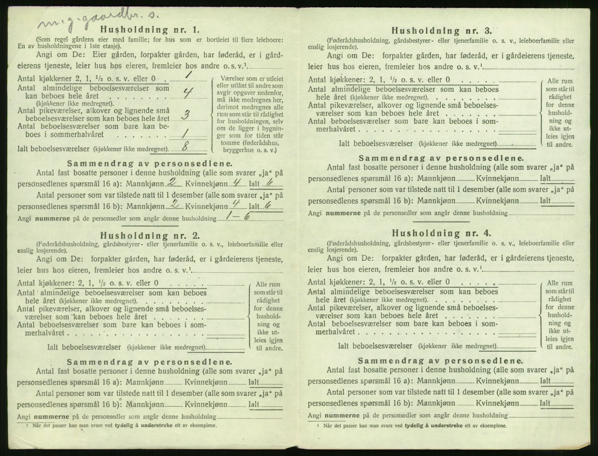 SAT, 1920 census for Sykkylven, 1920, p. 718