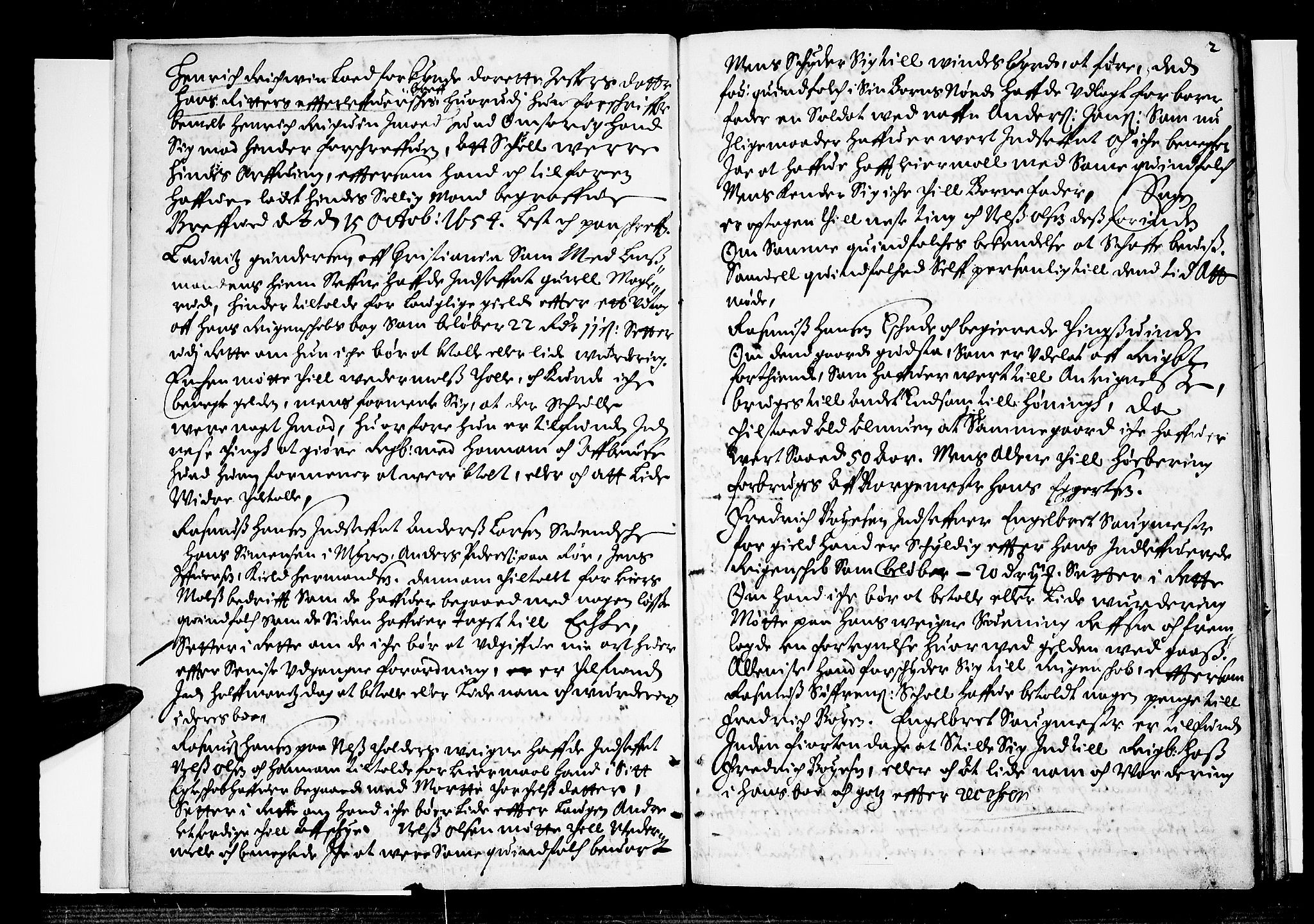 Aker sorenskriveri, SAO/A-10895/F/Fb/L0001/0001: Tingbøker, nr. 1-5b / Tingbok nr. 1, 1656-1657, p. 1b-2a
