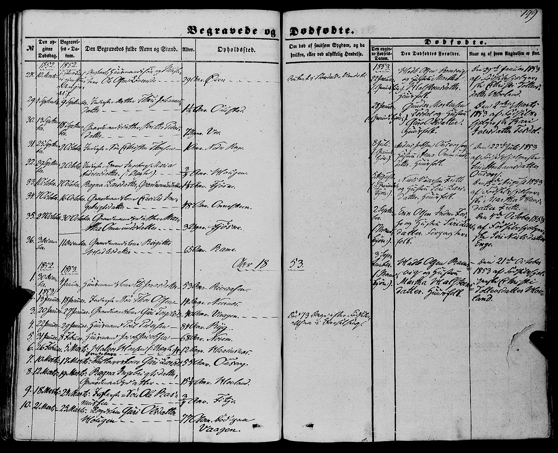 Etne sokneprestembete, SAB/A-75001/H/Haa: Parish register (official) no. A 8, 1848-1862, p. 199