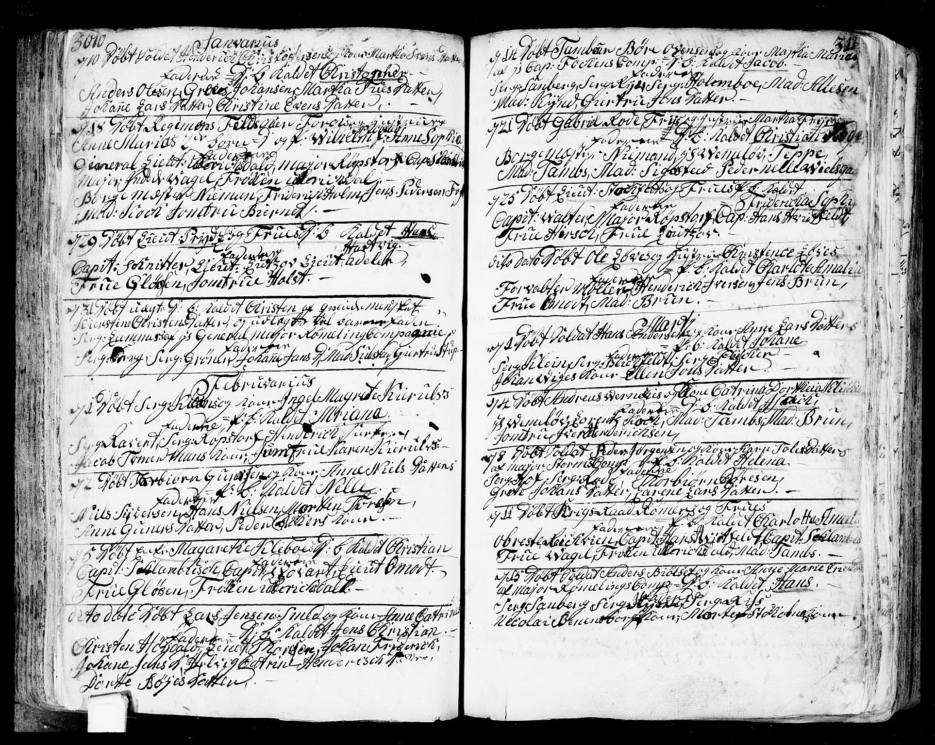 Fredrikstad prestekontor Kirkebøker, AV/SAO-A-11082/F/Fa/L0002: Parish register (official) no. 2, 1750-1804, p. 310-311