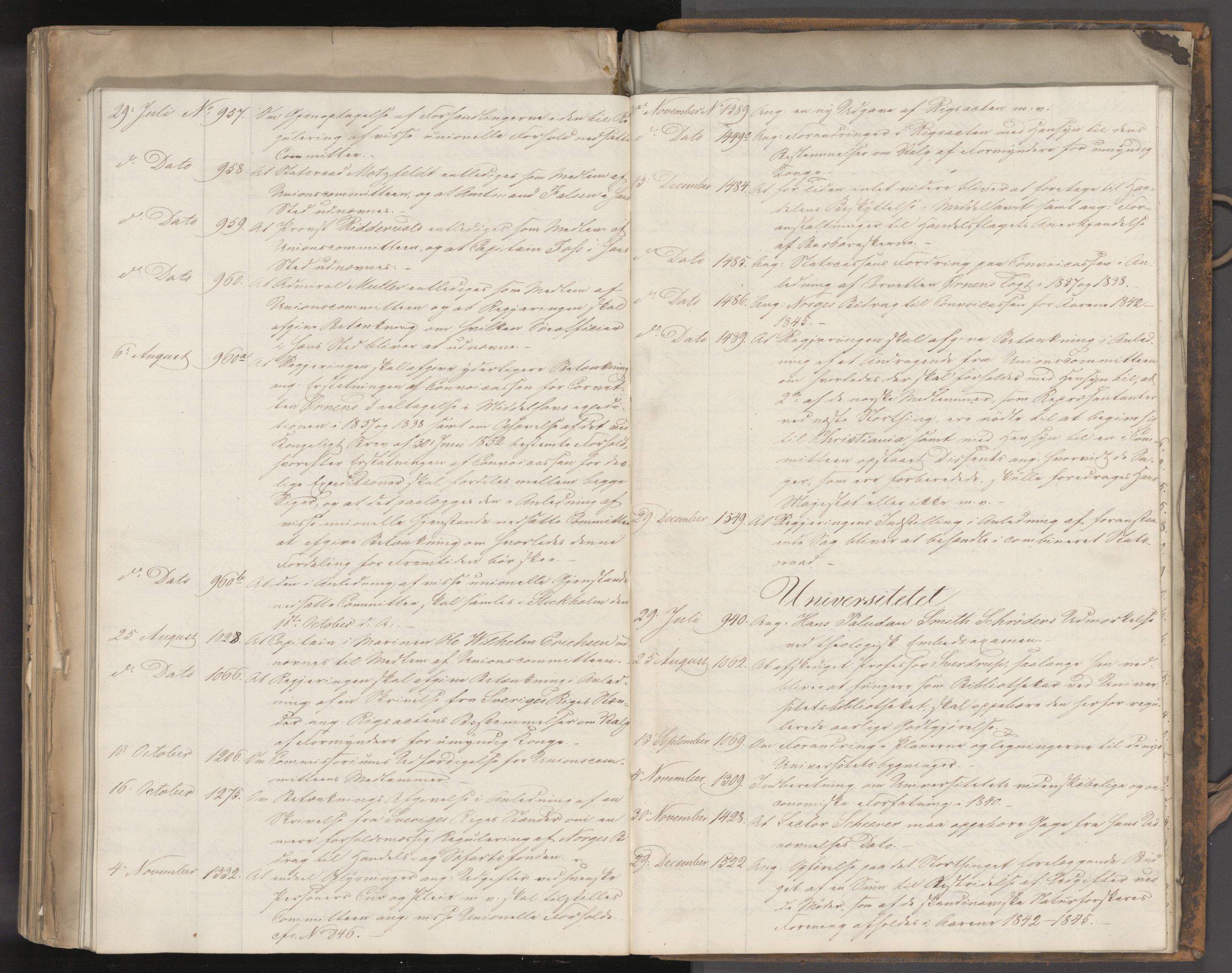 Statsrådssekretariatet, AV/RA-S-1001/A/Ab/L0054: Kgl. res. nr. 764-1554, 2. halvår, 1841