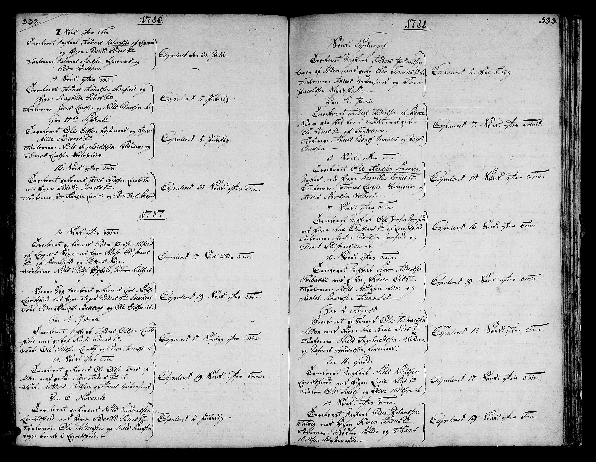 Talvik sokneprestkontor, AV/SATØ-S-1337/H/Ha/L0005kirke: Parish register (official) no. 5, 1772-1798, p. 332-333