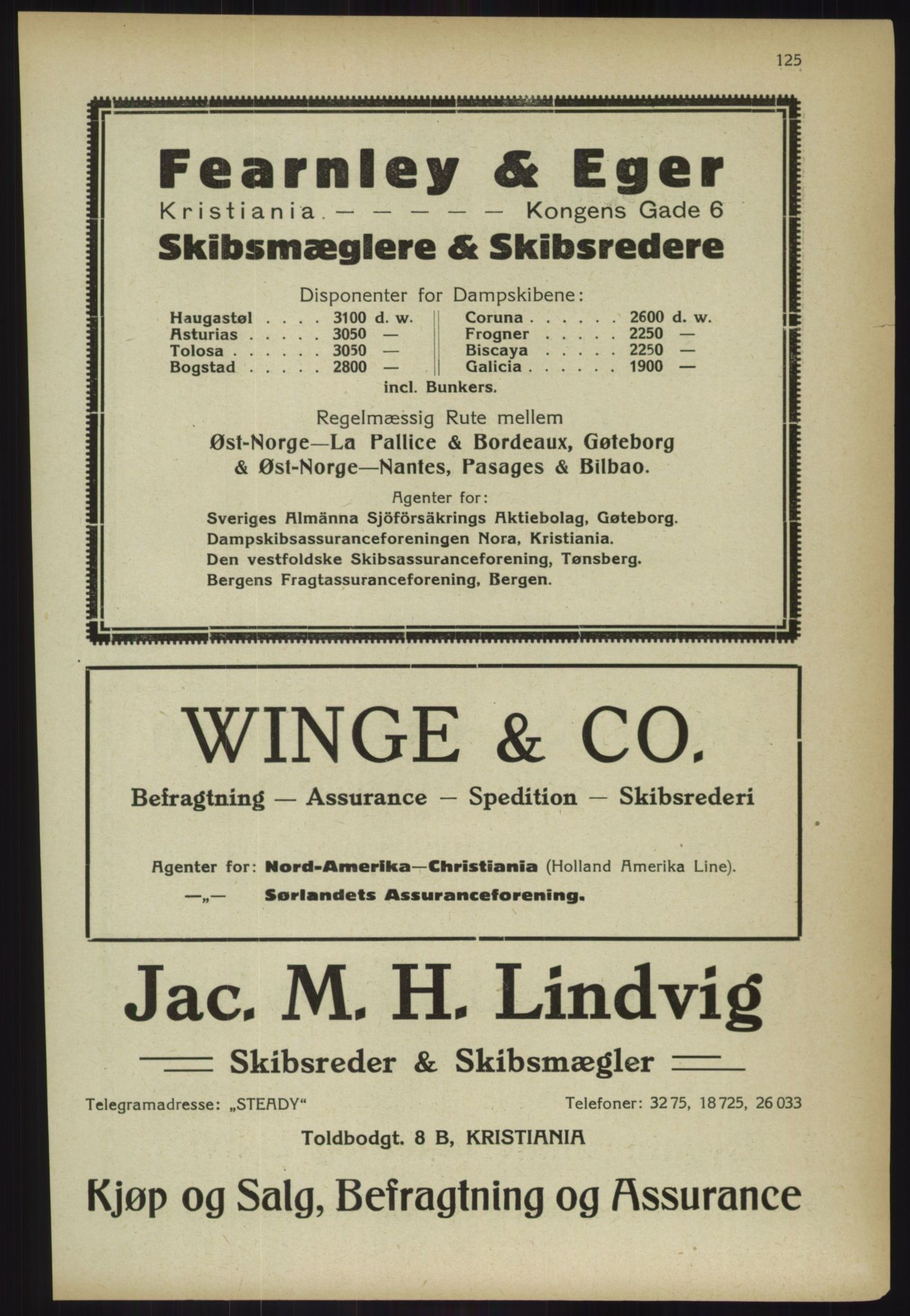 Kristiania/Oslo adressebok, PUBL/-, 1918, p. 138