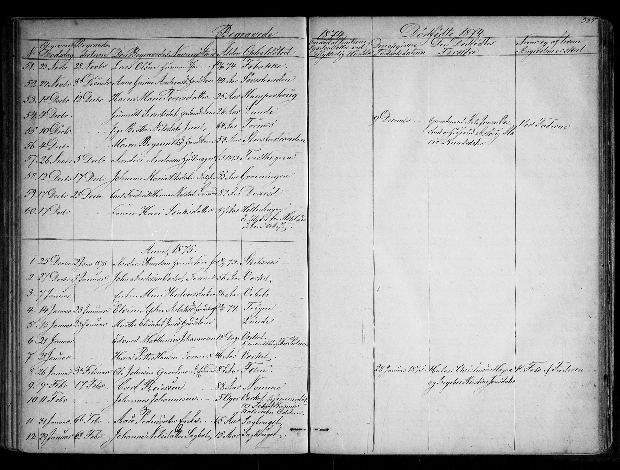 Holla kirkebøker, SAKO/A-272/G/Ga/L0004: Parish register (copy) no. I 4, 1867-1890, p. 385