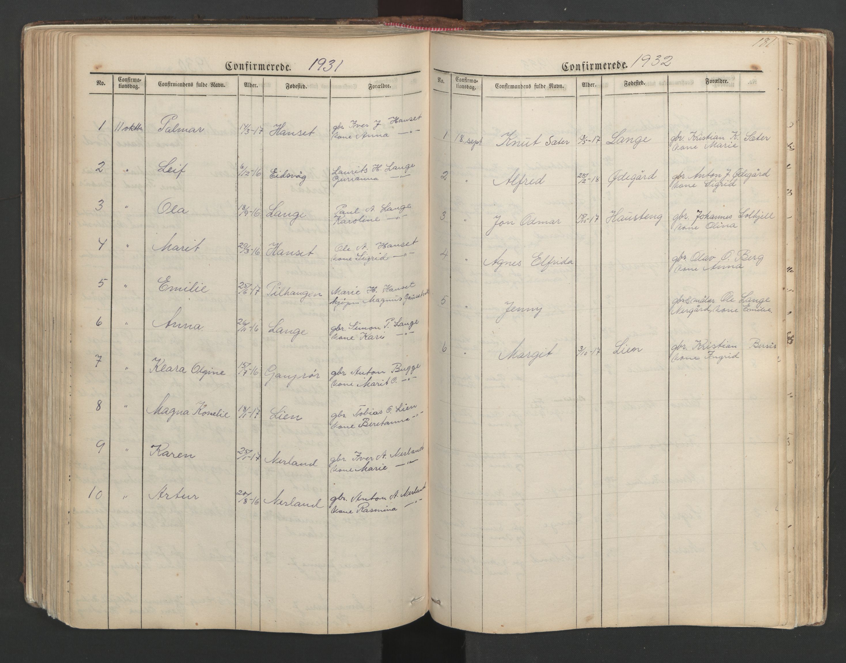 Ministerialprotokoller, klokkerbøker og fødselsregistre - Møre og Romsdal, AV/SAT-A-1454/554/L0645: Parish register (copy) no. 554C02, 1867-1946, p. 181