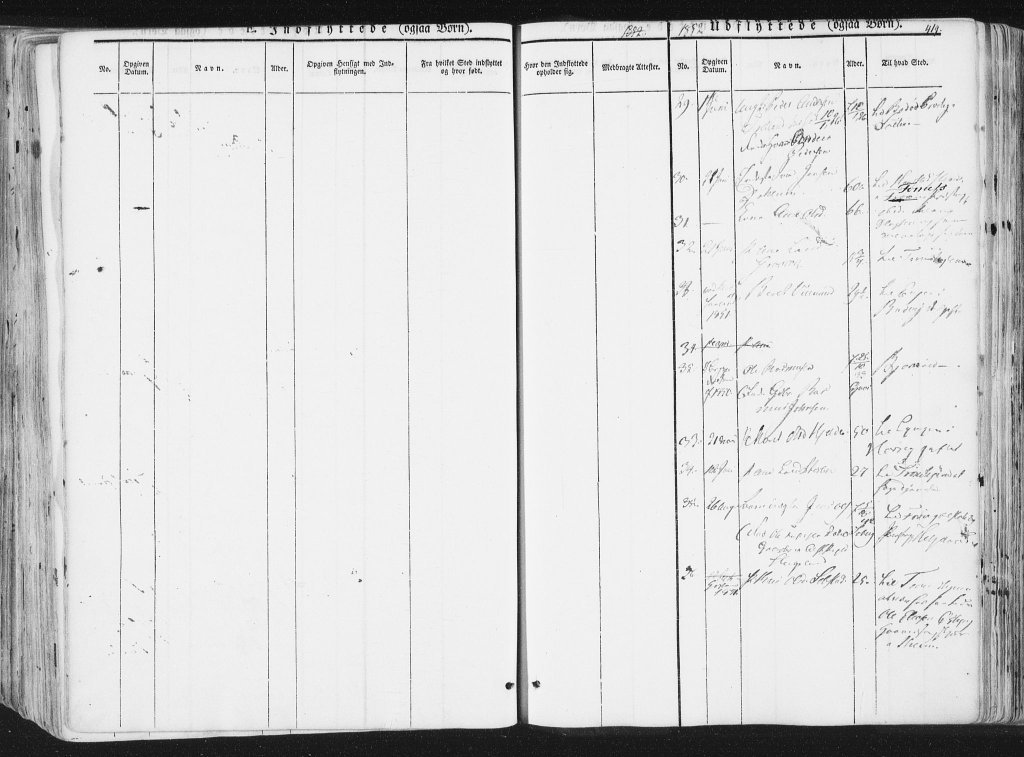 Ministerialprotokoller, klokkerbøker og fødselsregistre - Sør-Trøndelag, AV/SAT-A-1456/691/L1074: Parish register (official) no. 691A06, 1842-1852, p. 419