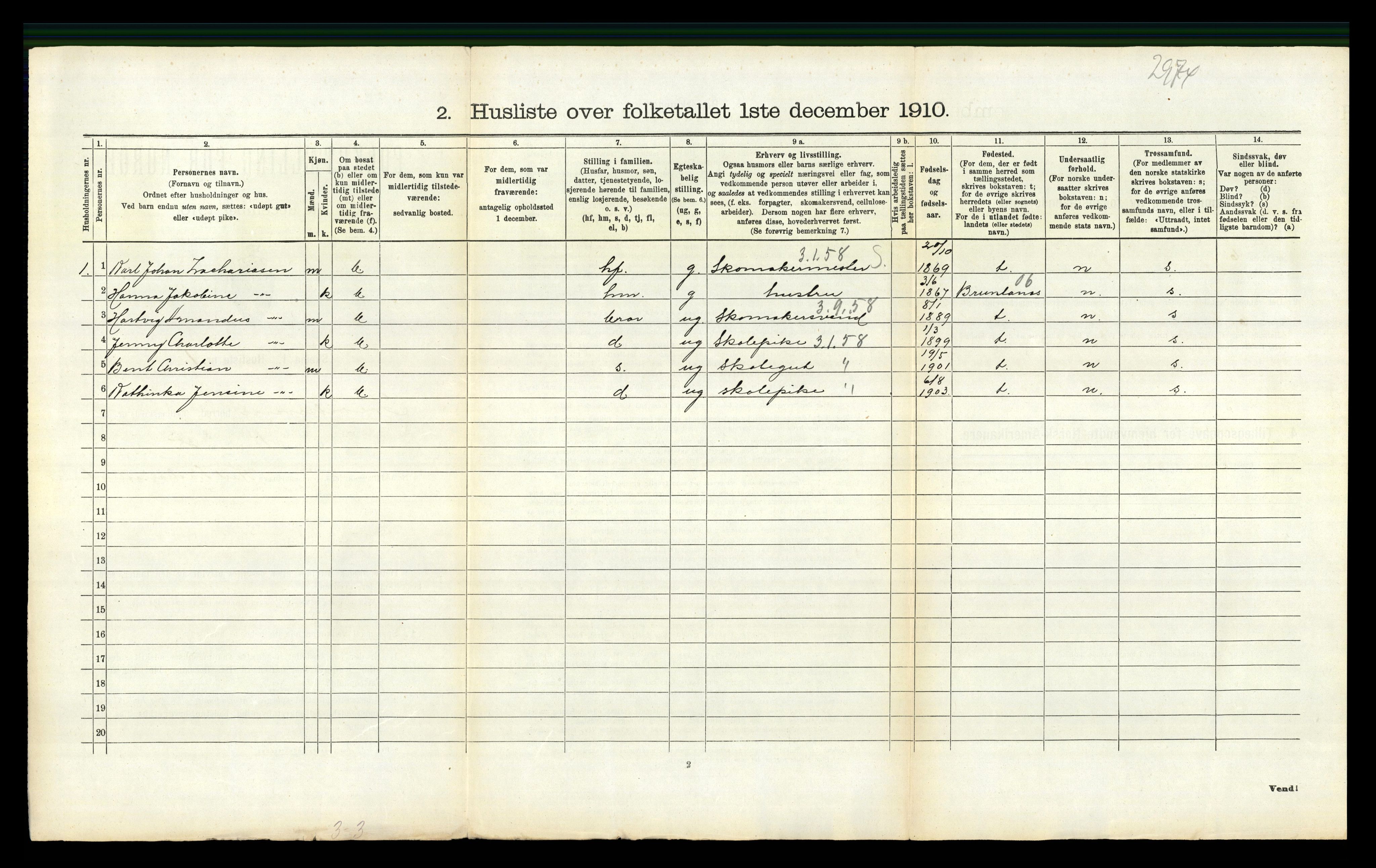 RA, 1910 census for Fredriksvern, 1910, p. 139