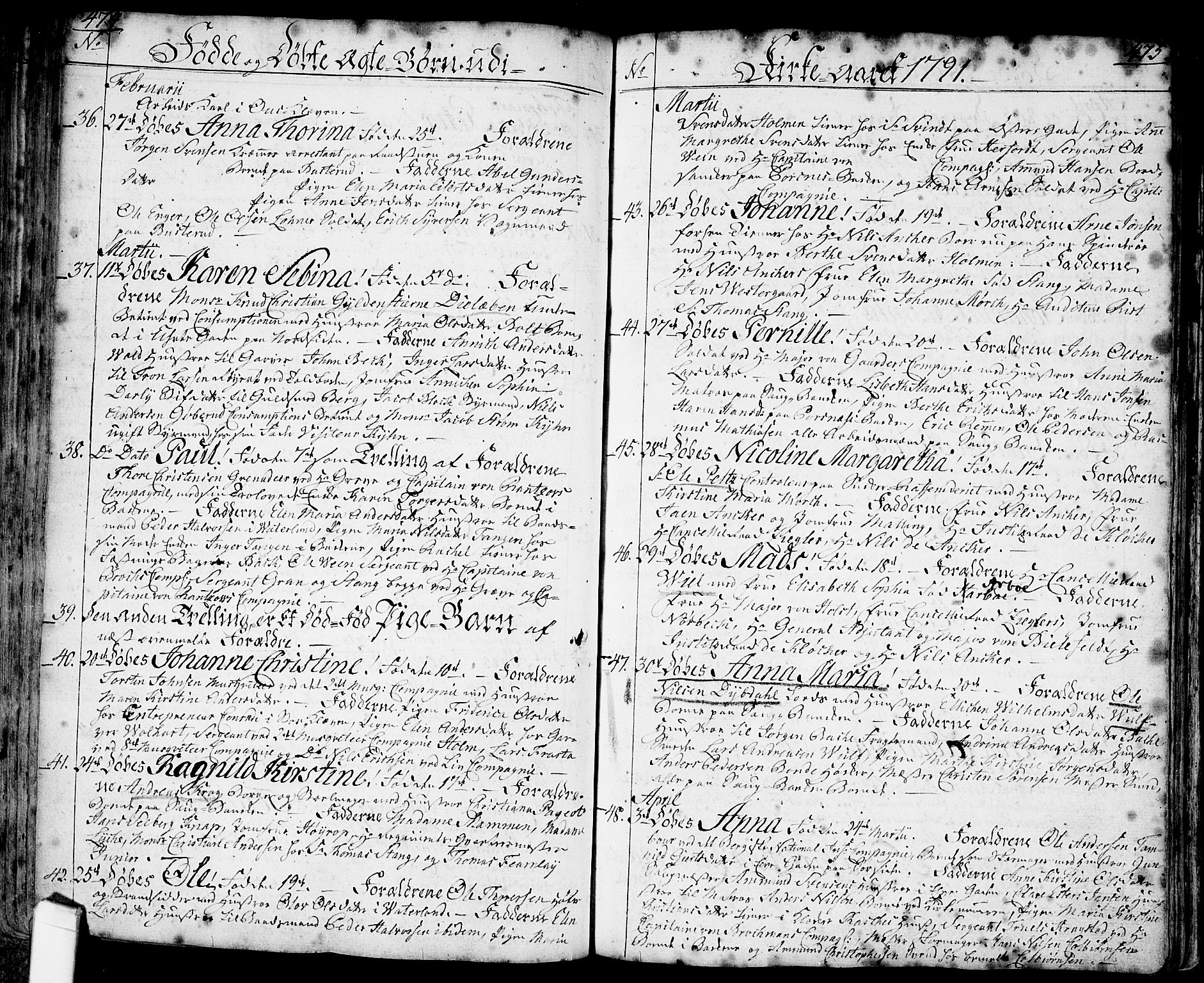 Halden prestekontor Kirkebøker, SAO/A-10909/F/Fa/L0001: Parish register (official) no. I 1, 1758-1791, p. 474-475