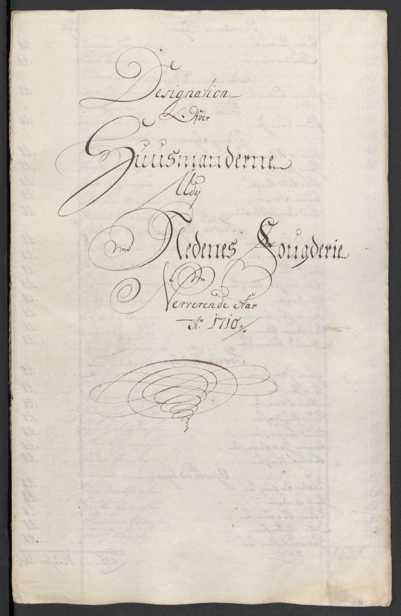 Rentekammeret inntil 1814, Reviderte regnskaper, Fogderegnskap, AV/RA-EA-4092/R39/L2319: Fogderegnskap Nedenes, 1710-1711, p. 47