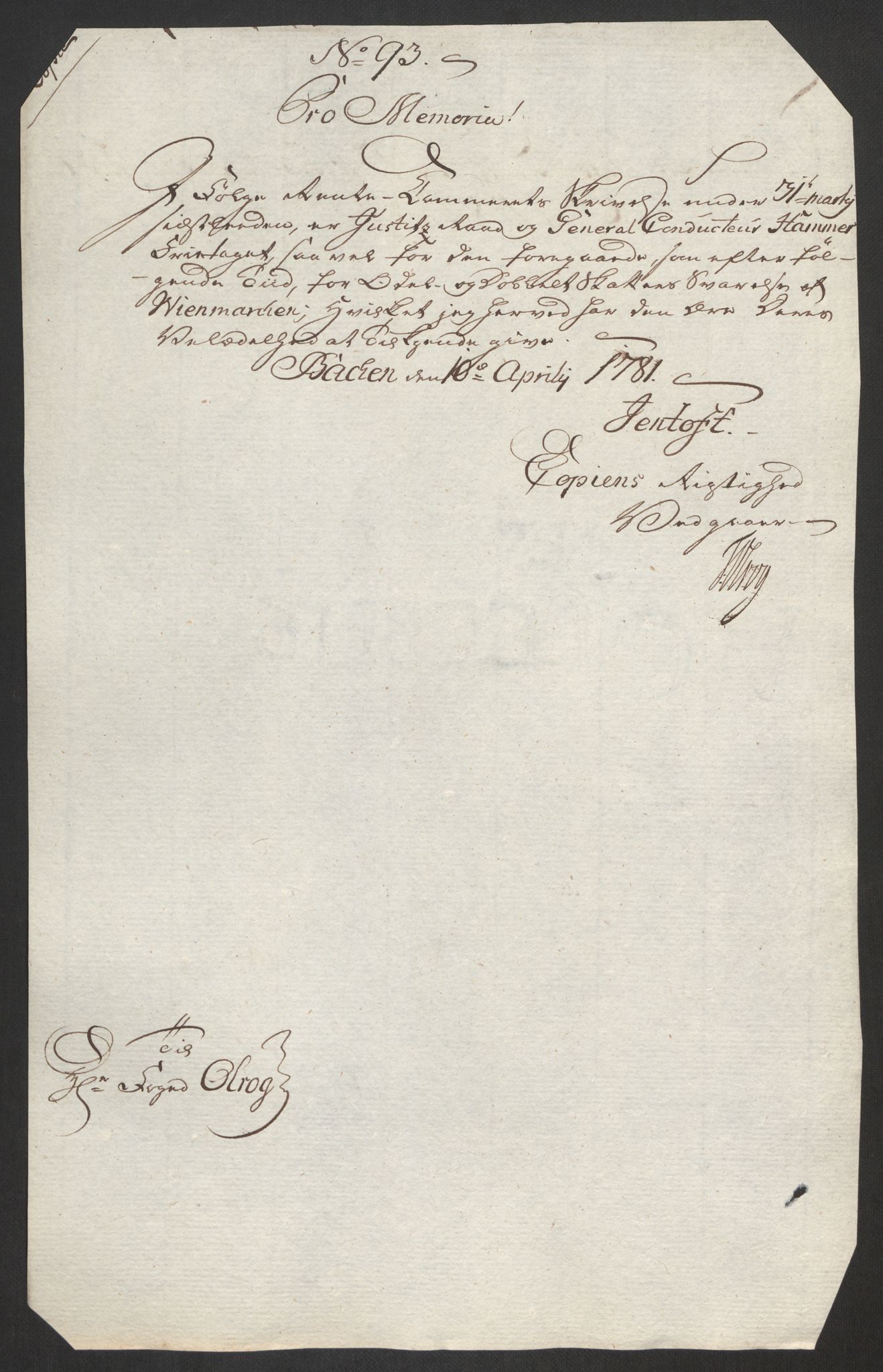 Rentekammeret inntil 1814, Reviderte regnskaper, Fogderegnskap, AV/RA-EA-4092/R19/L1369: Fogderegnskap Toten, Hadeland og Vardal, 1782, p. 295