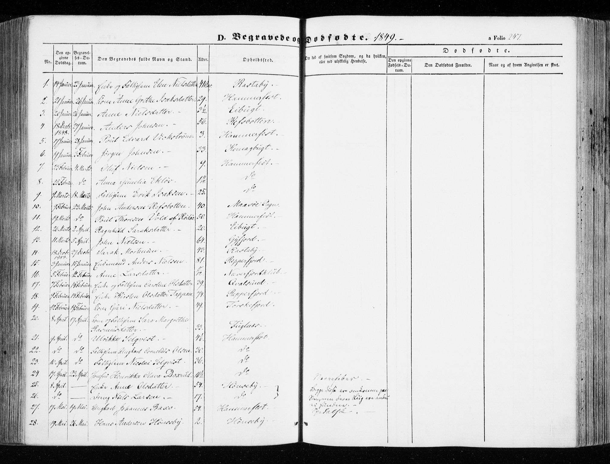 Hammerfest sokneprestkontor, SATØ/S-1347/H/Ha/L0004.kirke: Parish register (official) no. 4, 1843-1856, p. 247