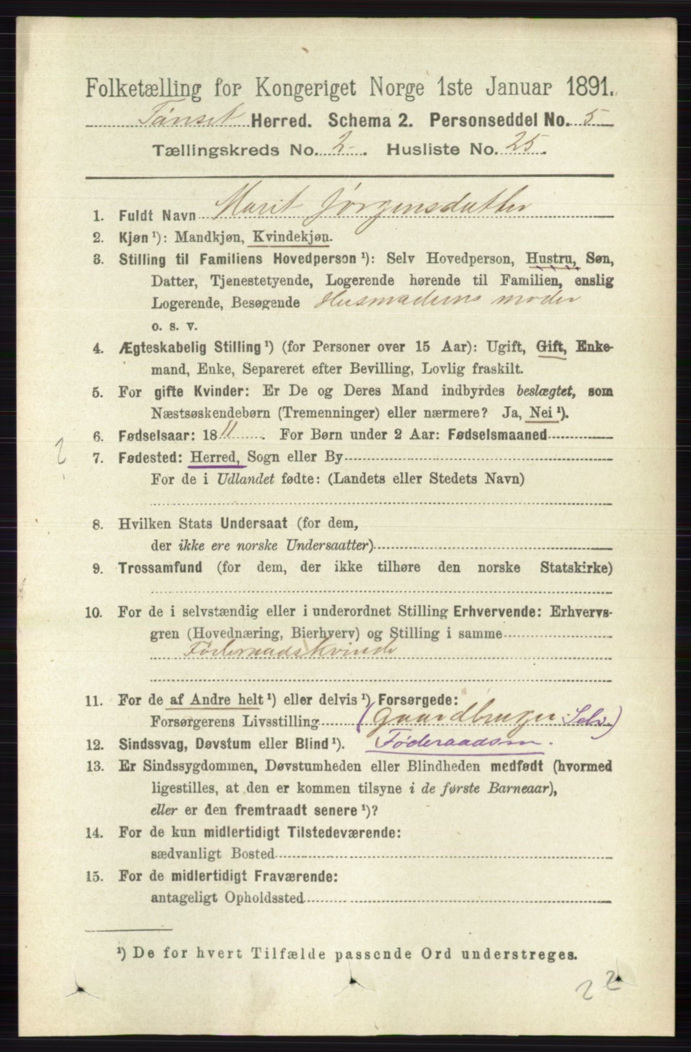 RA, 1891 census for 0437 Tynset, 1891, p. 479