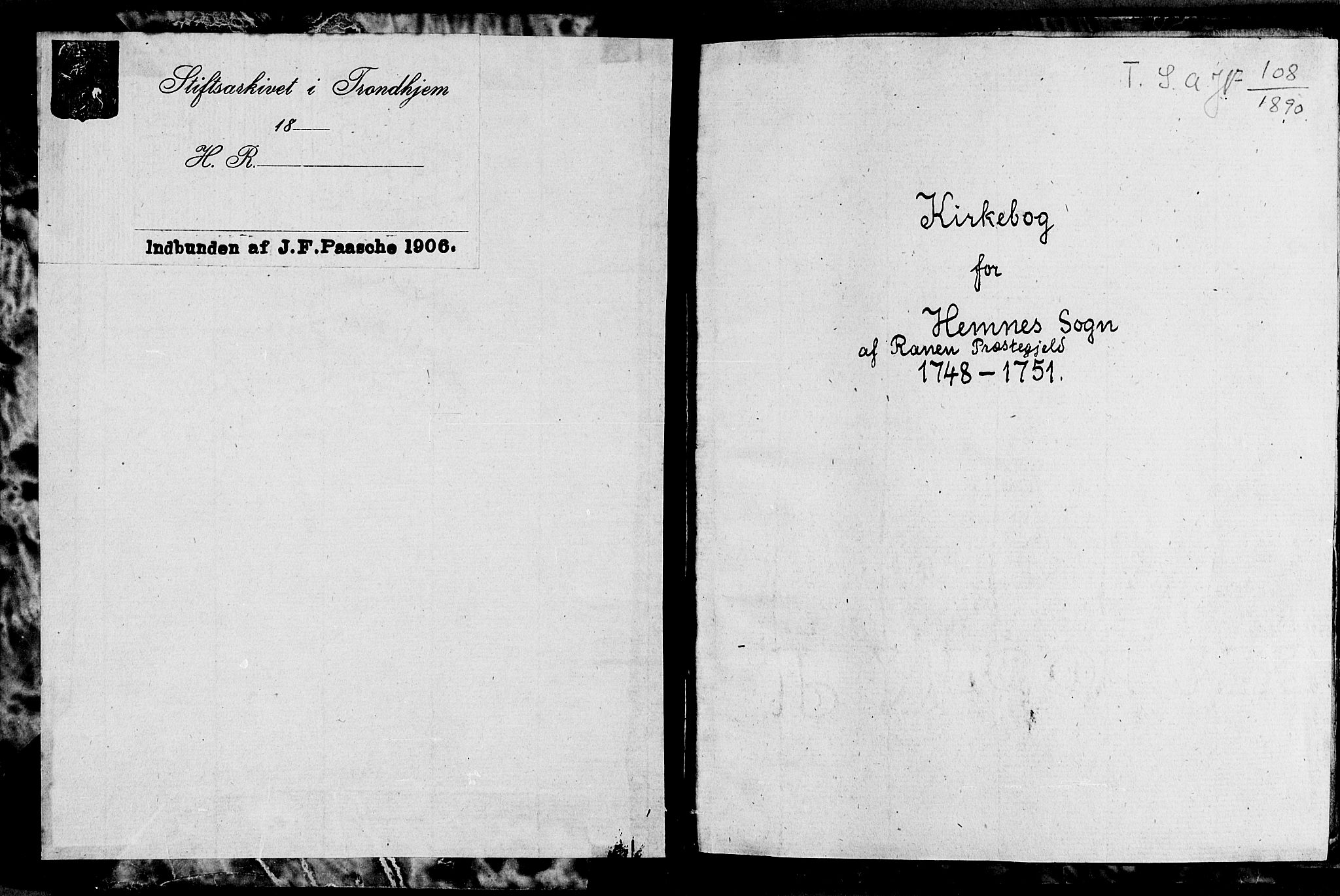 Ministerialprotokoller, klokkerbøker og fødselsregistre - Nordland, SAT/A-1459/825/L0347: Parish register (official) no. 825A03, 1748-1751