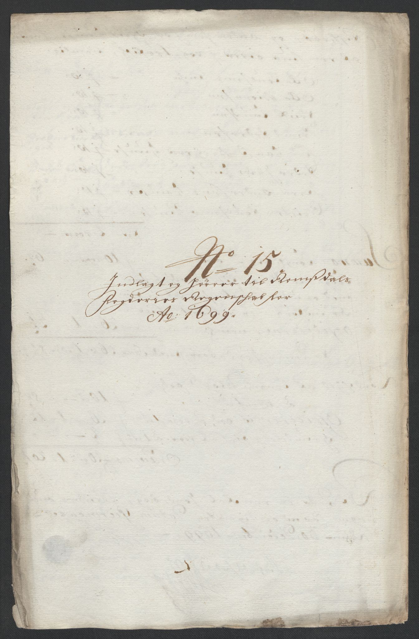 Rentekammeret inntil 1814, Reviderte regnskaper, Fogderegnskap, AV/RA-EA-4092/R55/L3654: Fogderegnskap Romsdal, 1699-1700, p. 108