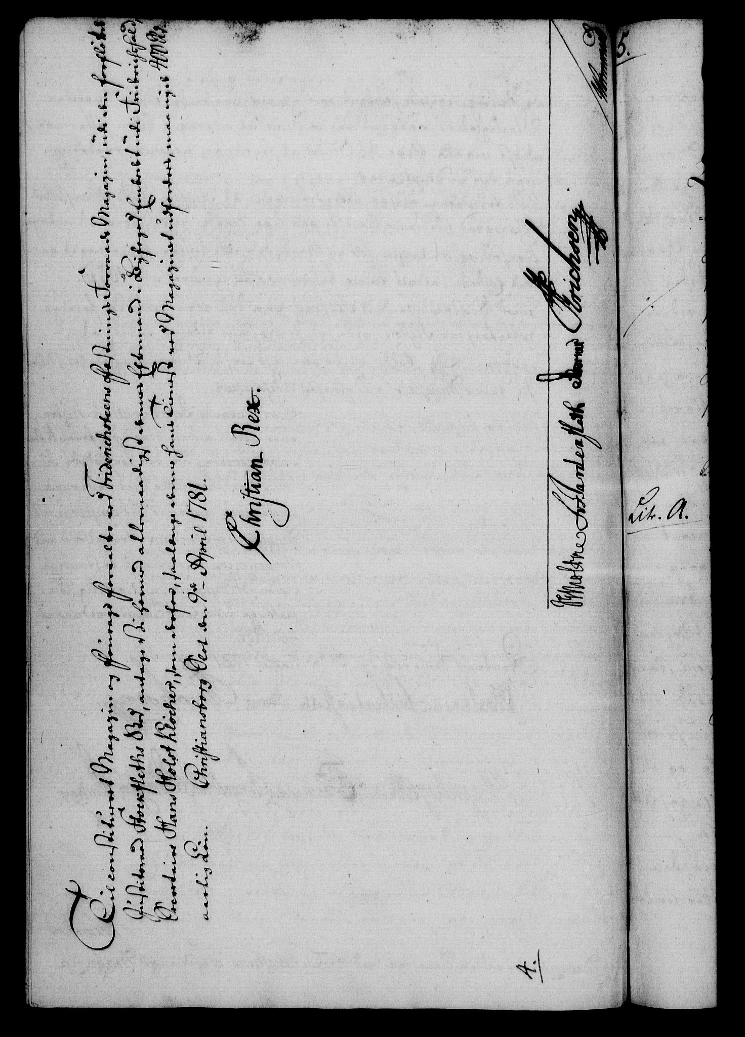 Rentekammeret, Kammerkanselliet, RA/EA-3111/G/Gf/Gfa/L0063: Norsk relasjons- og resolusjonsprotokoll (merket RK 52.63), 1781, p. 190