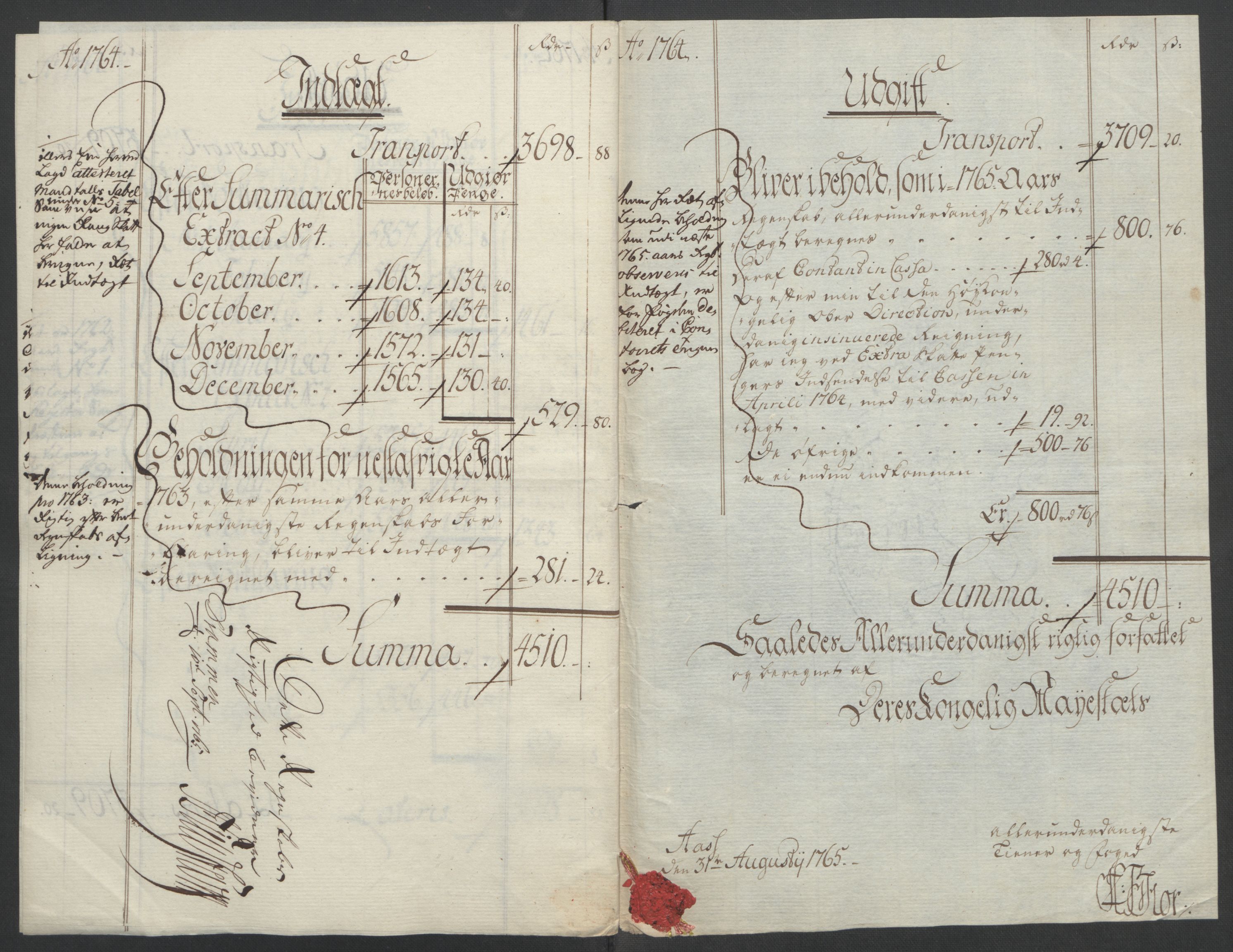 Rentekammeret inntil 1814, Reviderte regnskaper, Fogderegnskap, AV/RA-EA-4092/R24/L1672: Ekstraskatten Numedal og Sandsvær, 1762-1767, p. 216