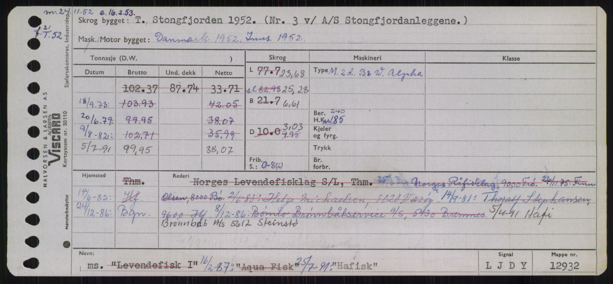 Sjøfartsdirektoratet med forløpere, Skipsmålingen, AV/RA-S-1627/H/Ha/L0002/0002: Fartøy, Eik-Hill / Fartøy, G-Hill, p. 389