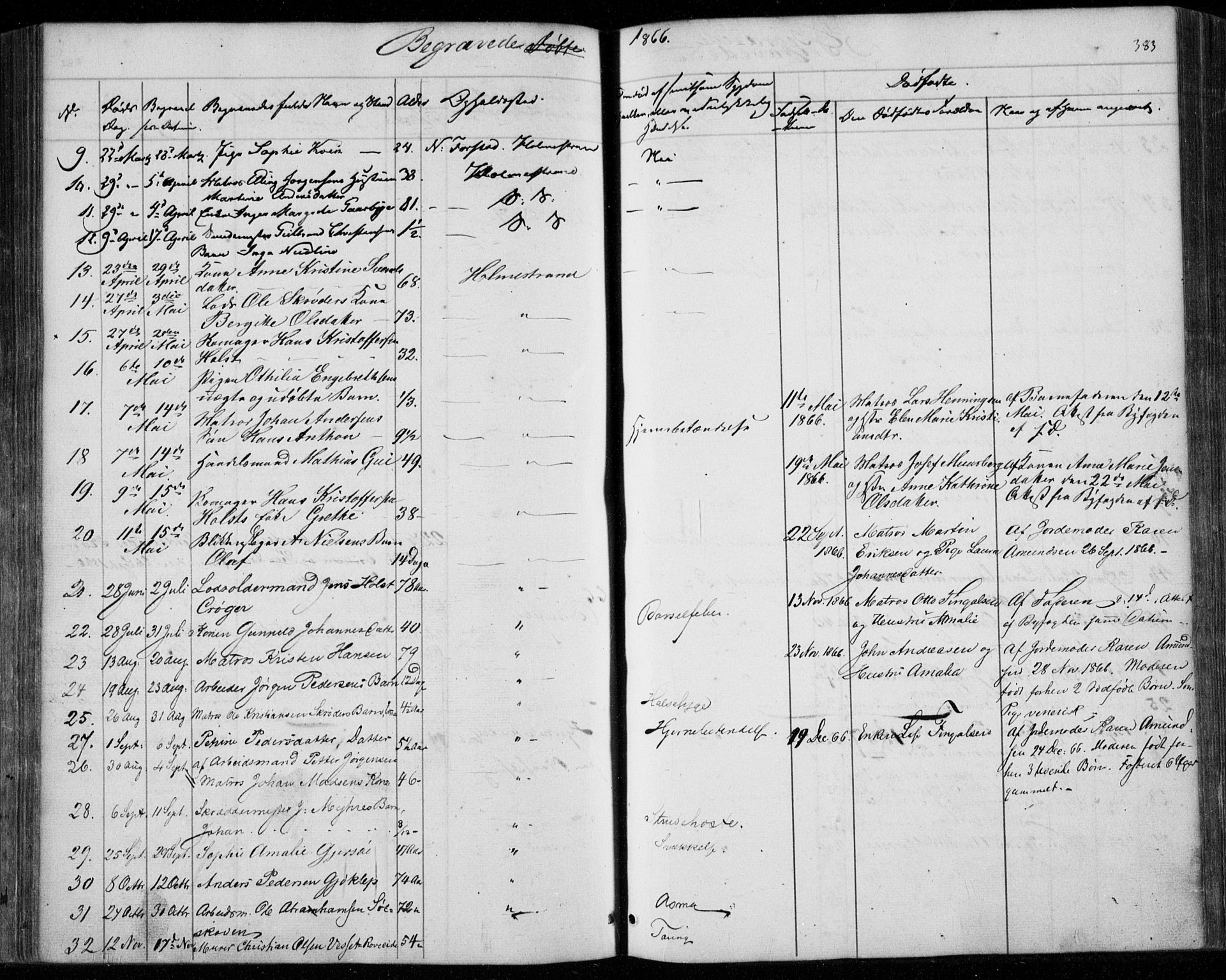 Holmestrand kirkebøker, AV/SAKO-A-346/F/Fa/L0002: Parish register (official) no. 2, 1840-1866, p. 383