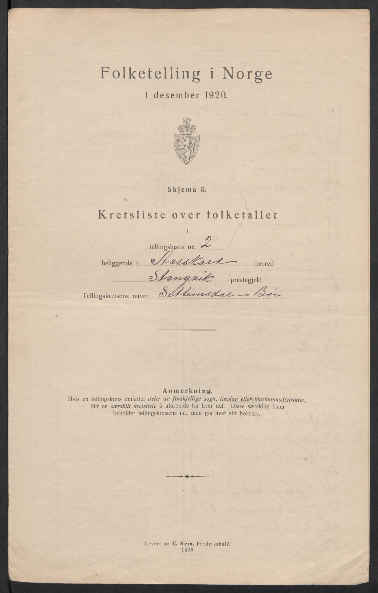 SAT, 1920 census for Åsskard, 1920, p. 11