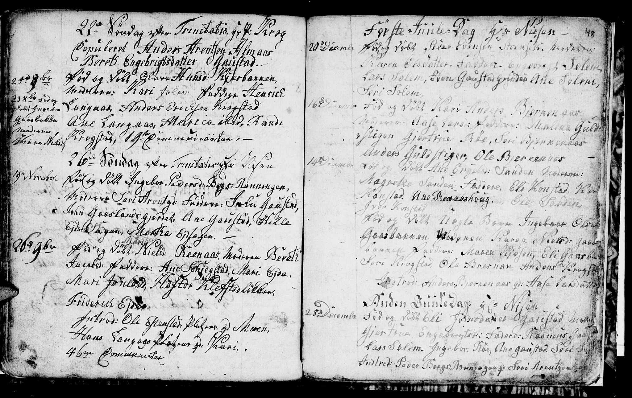 Ministerialprotokoller, klokkerbøker og fødselsregistre - Sør-Trøndelag, AV/SAT-A-1456/694/L1129: Parish register (copy) no. 694C01, 1793-1815, p. 48