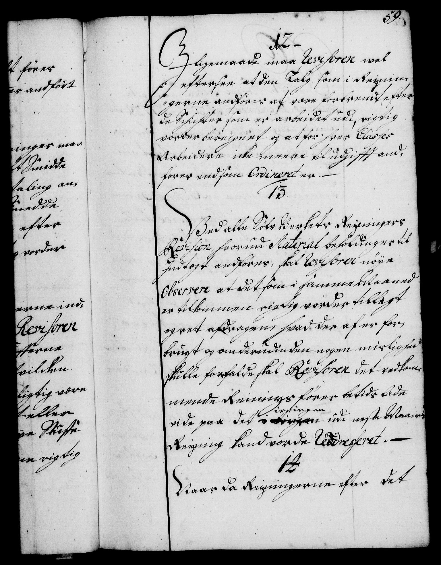 Rentekammeret, Kammerkanselliet, RA/EA-3111/G/Gg/Ggi/L0002: Norsk instruksjonsprotokoll med register (merket RK 53.35), 1729-1751, p. 59